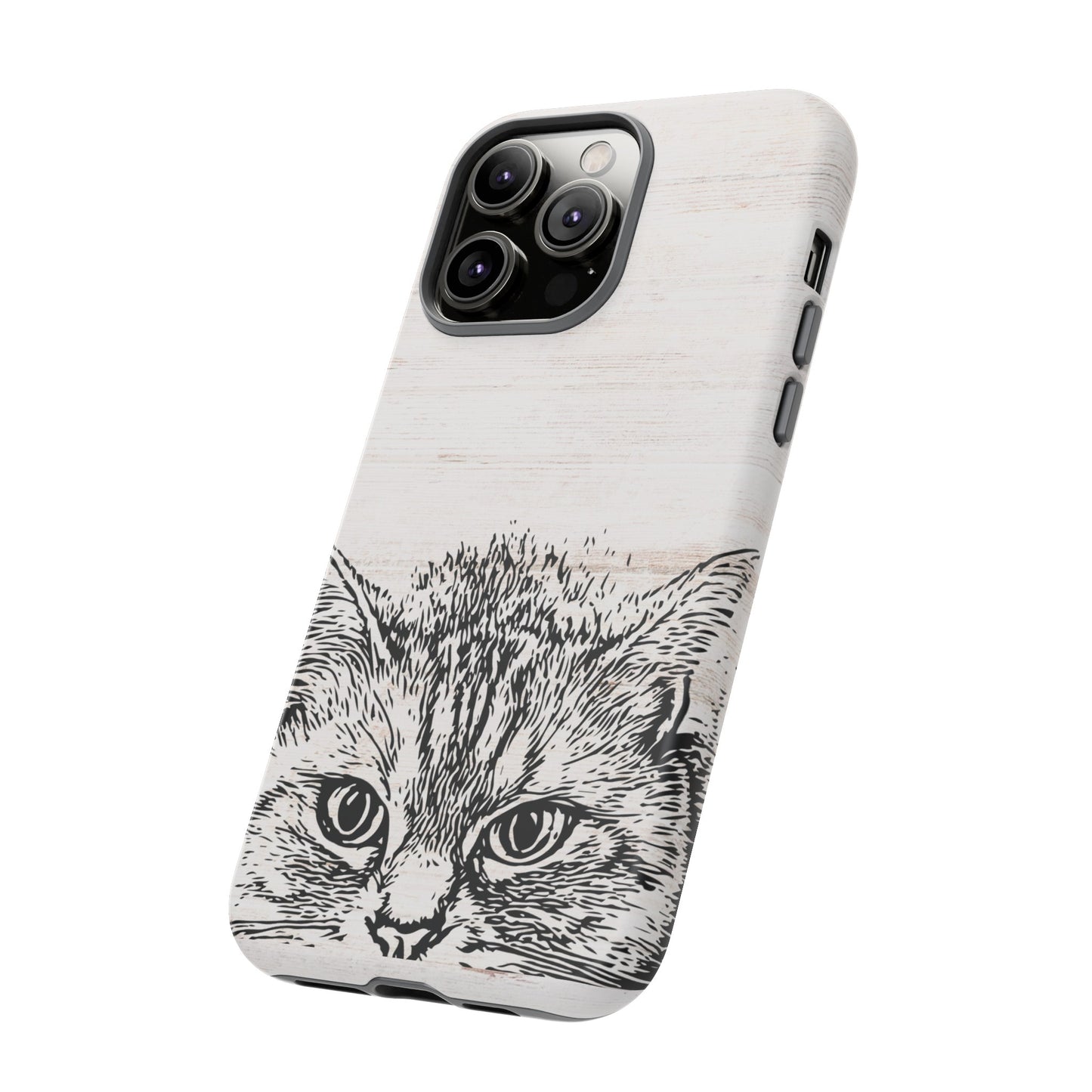 Close- Up Cat Wallpaper Phone Case | iPhone 15 Plus/ Pro, 14, 13, 12| Google Pixel 7, Pro, 5| Samsung Galaxy S23 All Major Phone Models