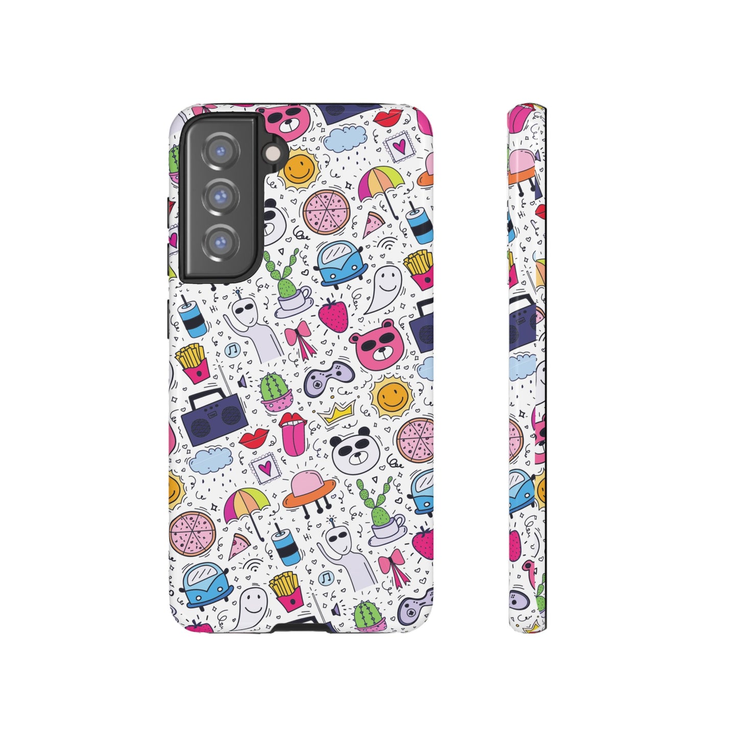 Cartoon Collage Phone Case | iPhone 15 Plus/ Pro, 14, 13, 12| Google Pixel 7, Pro, 5| Samsung Galaxy S23 All Major Phone Models