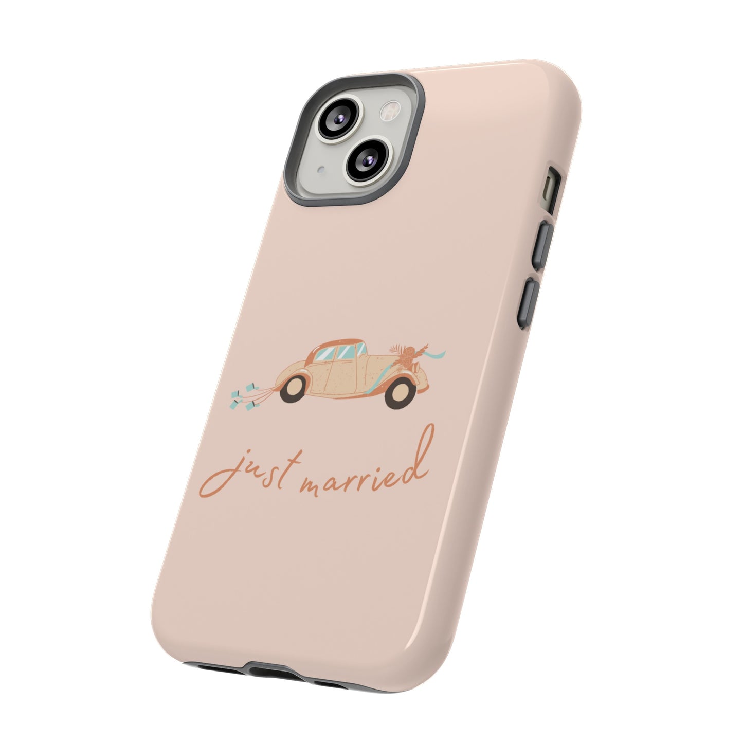 Just Married Phone Case | iPhone 15 Plus/ Pro, 14, 13, 12| Google Pixel 7, Pro, 5| Samsung Galaxy S23 All Major Phone Models