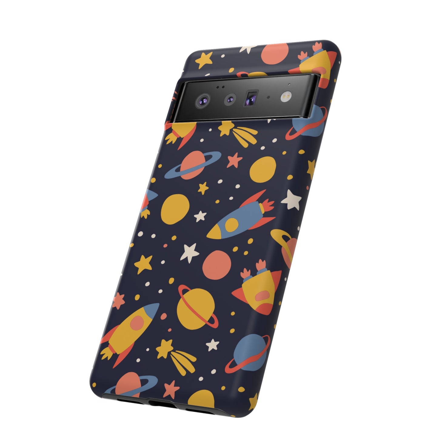 Cartoon Space Wallpaper Phone Case | iPhone 15 Plus/ Pro, 14, 13, 12| Google Pixel 7, Pro, 5| Samsung Galaxy S23 All Major Phone Models