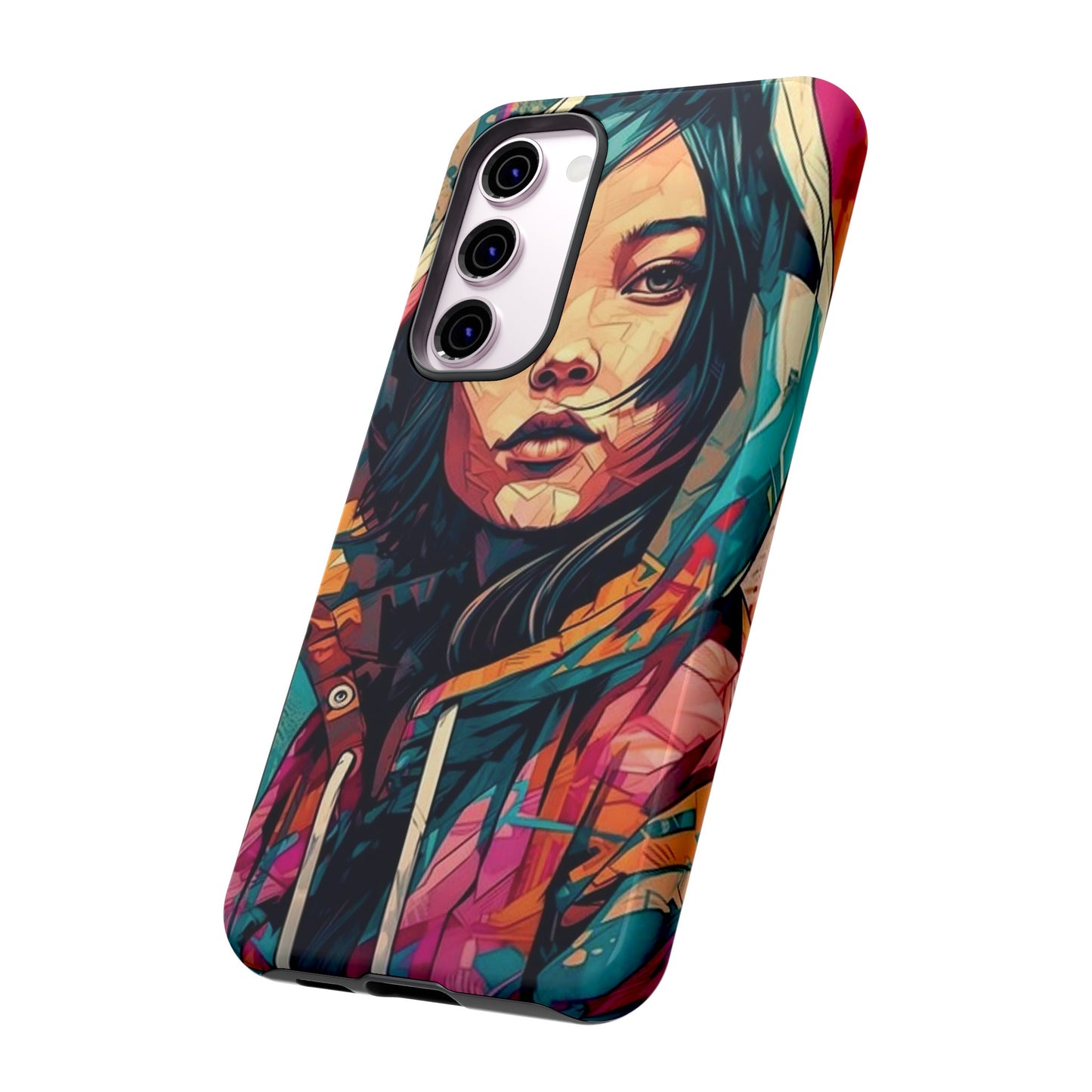 Girl Painting Wallpaper Phone Case | iPhone 15 Plus/ Pro, 14, 13, 12| Google Pixel 7, Pro, 5| Samsung Galaxy S23 All Major Phone Models