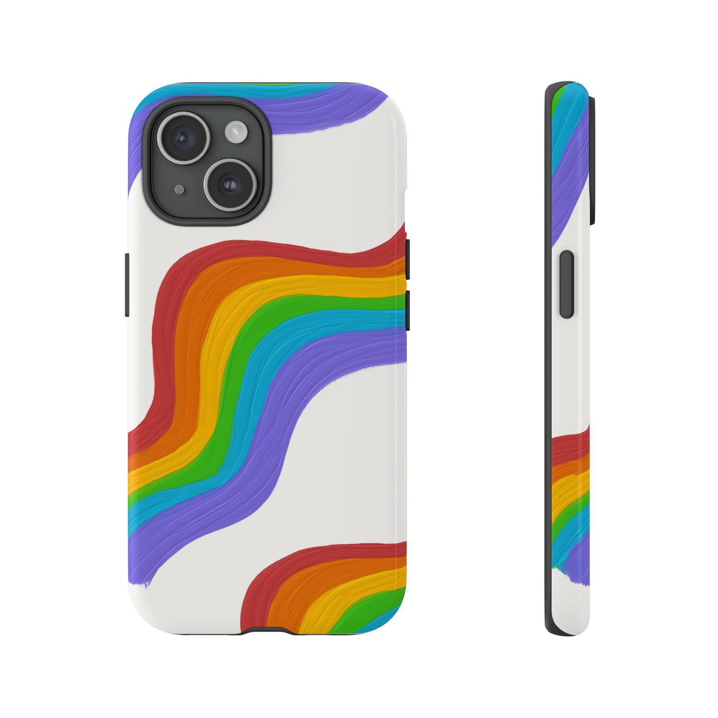 Rainbow Wallpaper Phone Case | iPhone 15 Plus/ Pro, 14, 13, 12| Google Pixel 7, Pro, 5| Samsung Galaxy S23 All Major Phone Models