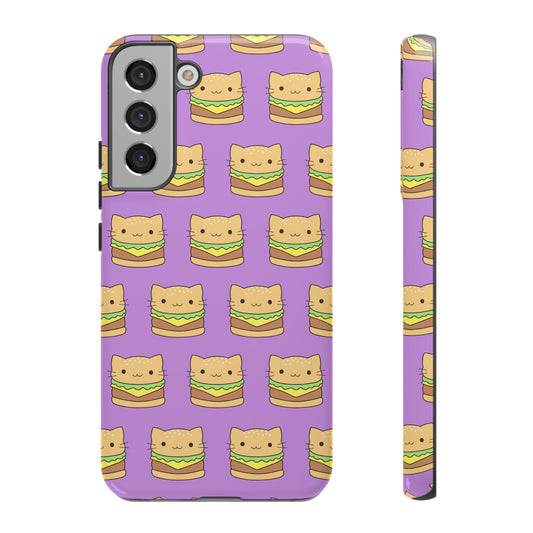 Cat Burger Phone Case | iPhone 15 Plus/ Pro, 14, 13, 12| Google Pixel 7, Pro, 5| Samsung Galaxy S23 All Major Phone Models