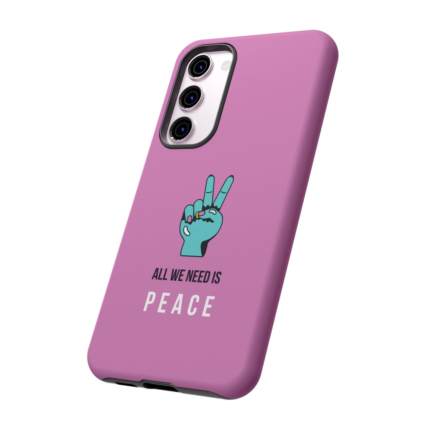 All We Need Is Peace Wallpaper Phone Case | iPhone 15 Plus/ Pro, 14, 13, 12| Google Pixel 7, Pro, 5| Samsung Galaxy S23 All Major Phone Models