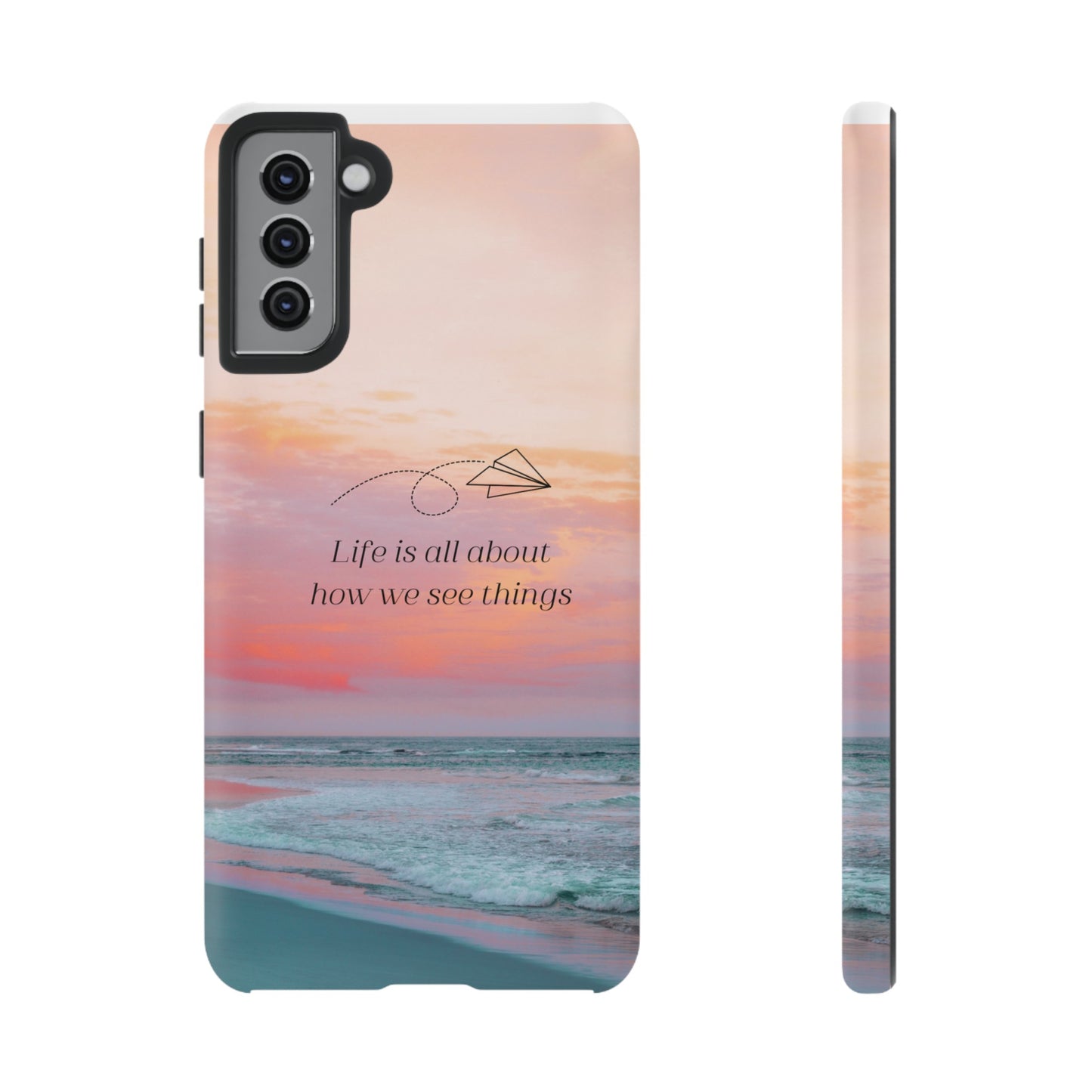 Thoughts at Sunset Phone Case | iPhone 15 Plus/ Pro, 14, 13, 12| Google Pixel 7, Pro, 5| Samsung Galaxy S23 All Major Phone Models