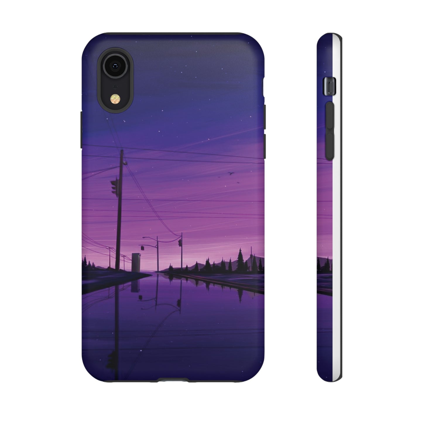 Purple Night Sky Wallpaper Phone Case | iPhone 15 Plus/ Pro, 14, 13, 12| Google Pixel 7, Pro, 5| Samsung Galaxy S23 All Major Phone Models