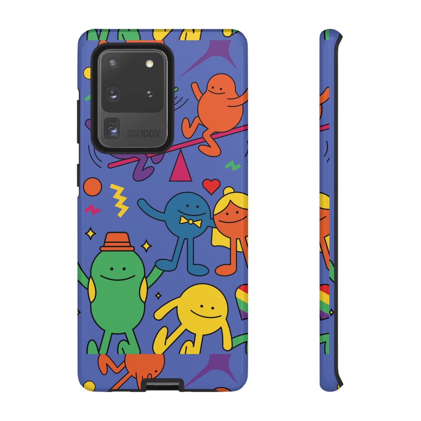 Colourful Cartoon Wallpaper Phone Case | iPhone 15 Plus/ Pro, 14, 13, 12| Google Pixel 7, Pro, 5| Samsung Galaxy S23 All Major Phone Models