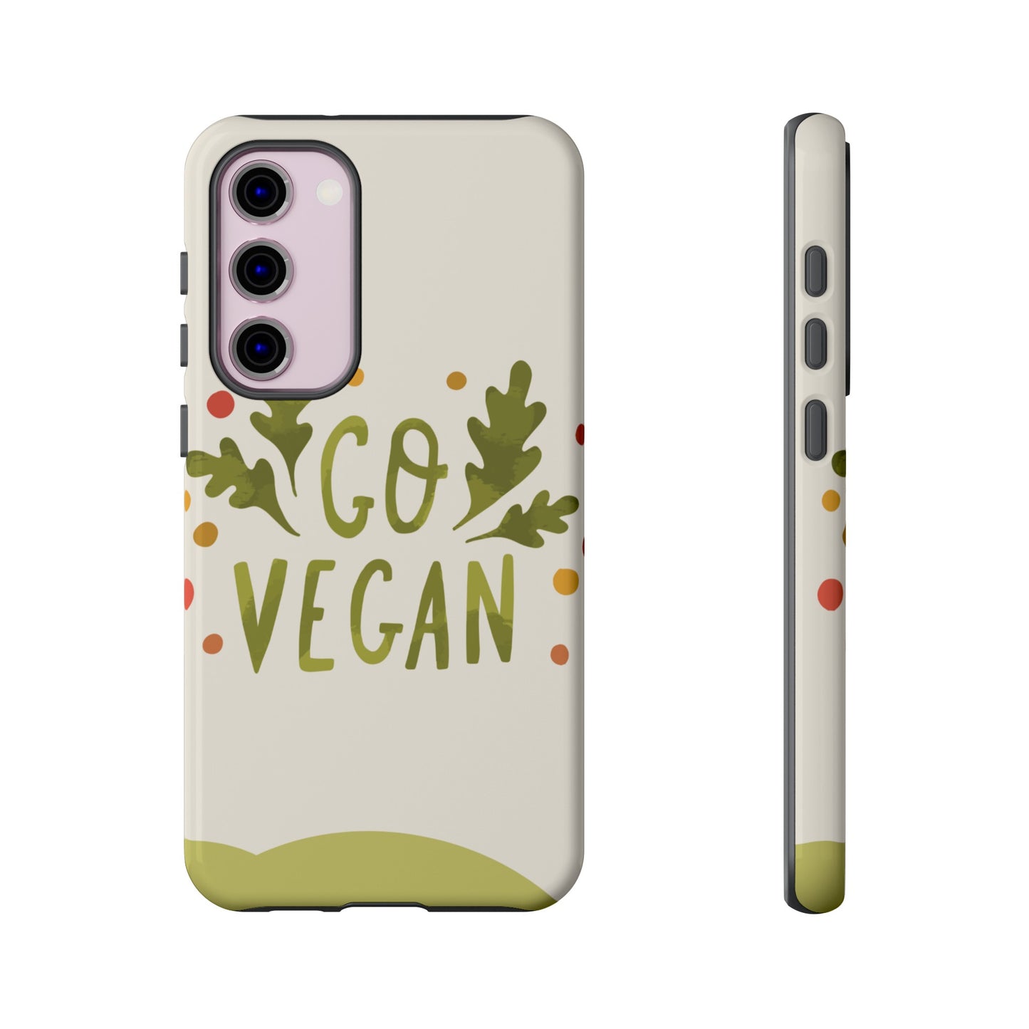 Go Vegan Wallpaper Phone Case | iPhone 15 Plus/ Pro, 14, 13, 12| Google Pixel 7, Pro, 5| Samsung Galaxy S23 All Major Phone Models