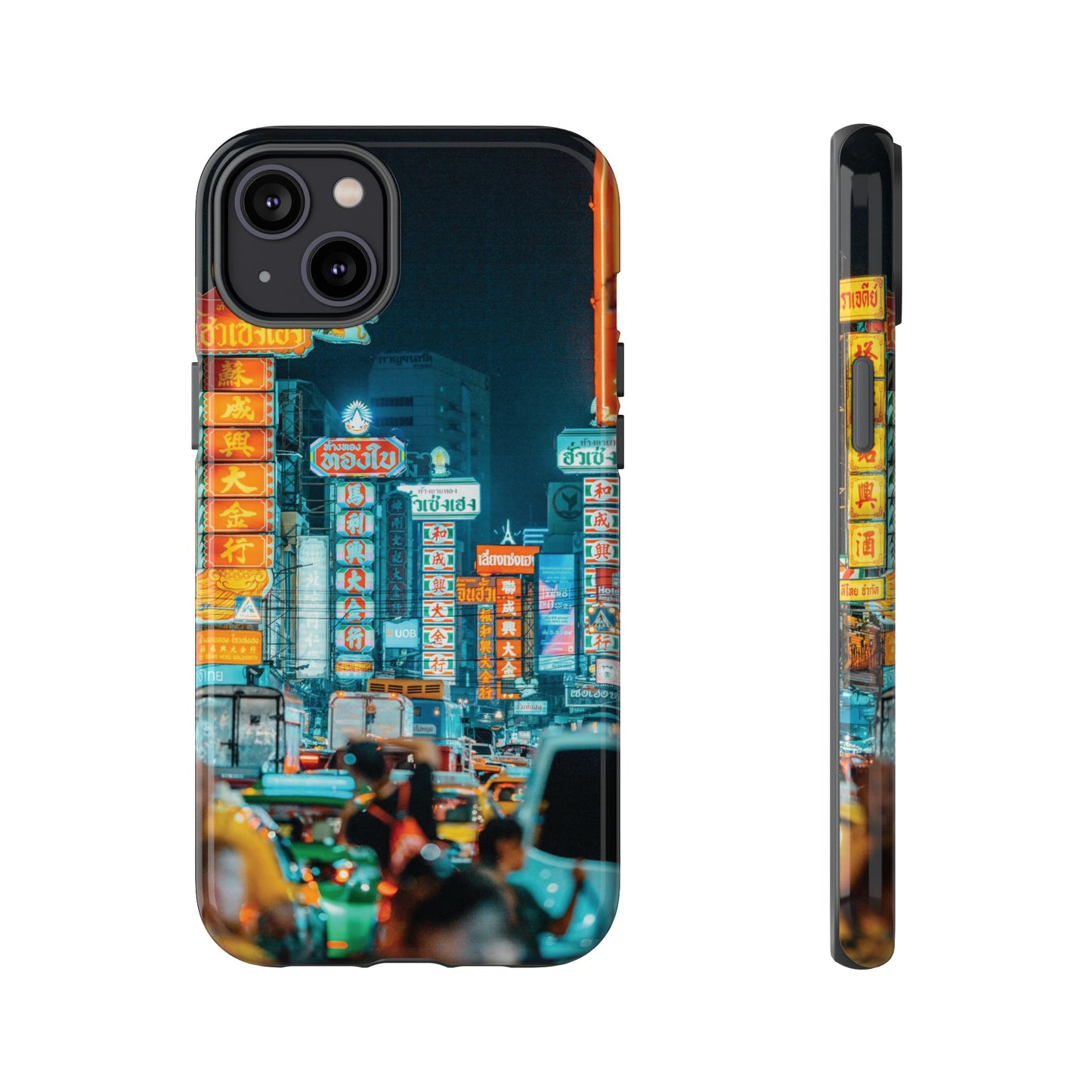 Neon Nightlife Wallpaper Phone Case | iPhone 15 Plus/ Pro, 14, 13, 12| Google Pixel 7, Pro, 5| Samsung Galaxy S23 All Major Phone Models