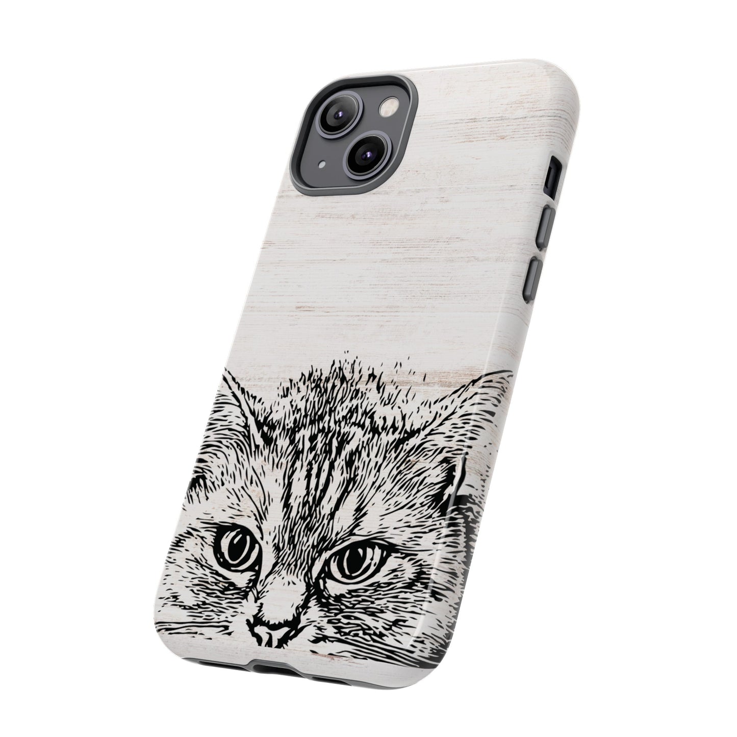 Close- Up Cat Wallpaper Phone Case | iPhone 15 Plus/ Pro, 14, 13, 12| Google Pixel 7, Pro, 5| Samsung Galaxy S23 All Major Phone Models