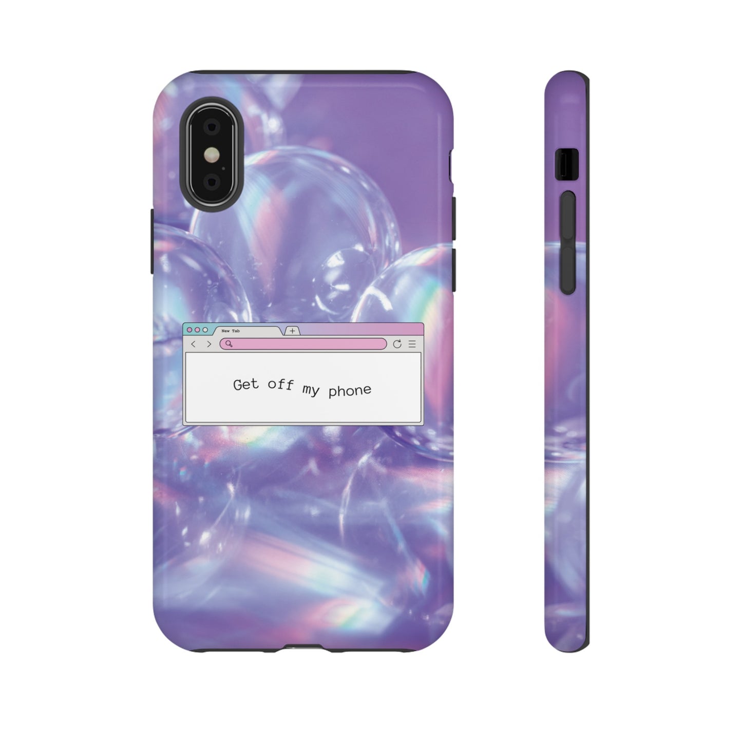 Get Off My Phone Wallpaper Phone Case | iPhone 15 Plus/ Pro, 14, 13, 12| Google Pixel 7, Pro, 5| Samsung Galaxy S23 All Major Phone Models