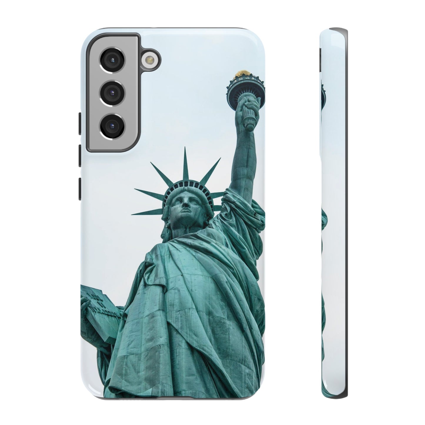 Statue of Liberty Wallpaper Phone Case | iPhone 15 Plus/ Pro, 14, 13, 12| Google Pixel 7, Pro, 5| Samsung Galaxy S23 All Major Phone Models