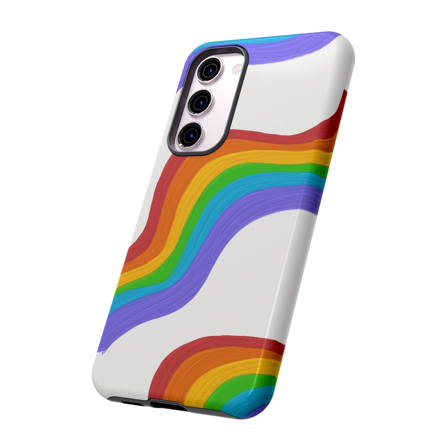 Rainbow Wallpaper Phone Case | iPhone 15 Plus/ Pro, 14, 13, 12| Google Pixel 7, Pro, 5| Samsung Galaxy S23 All Major Phone Models