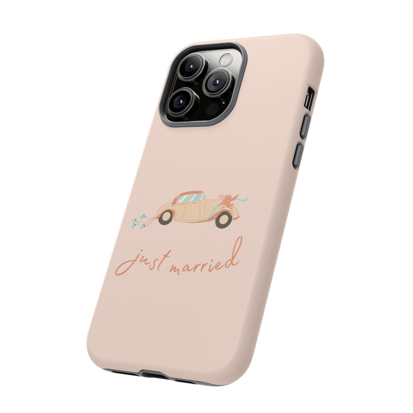 Just Married Phone Case | iPhone 15 Plus/ Pro, 14, 13, 12| Google Pixel 7, Pro, 5| Samsung Galaxy S23 All Major Phone Models