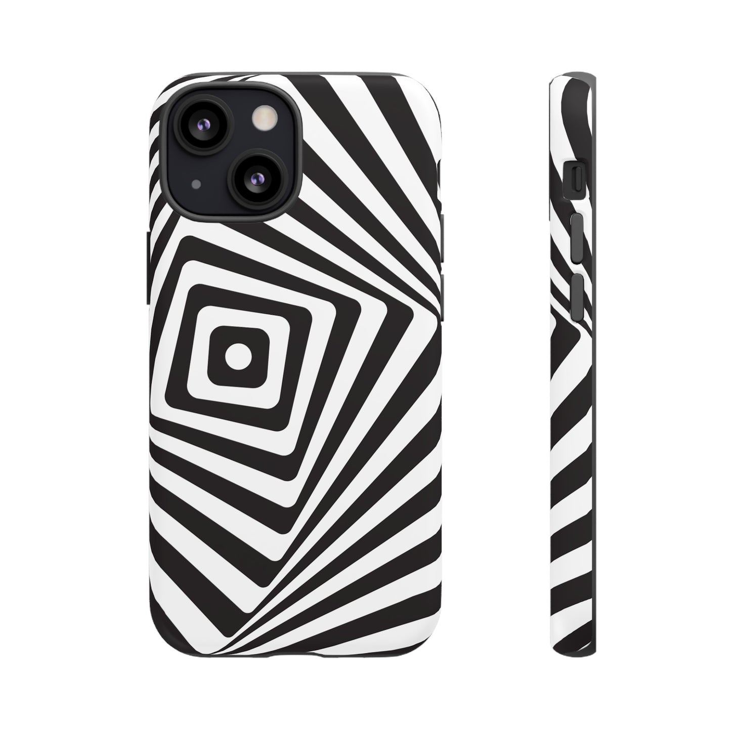 Black & White Spiral Wallpaper Phone Case | iPhone 15 Plus/ Pro, 14, 13, 12| Google Pixel 7, Pro, 5| Samsung Galaxy S23 All Major Phone Models