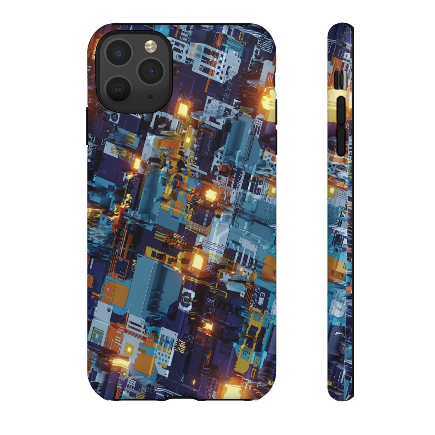 Computer Circuit Board Wallpaper Phone Case | iPhone 15 Plus/ Pro, 14, 13, 12| Google Pixel 7, Pro, 5| Samsung Galaxy S23 All Major Phone Models