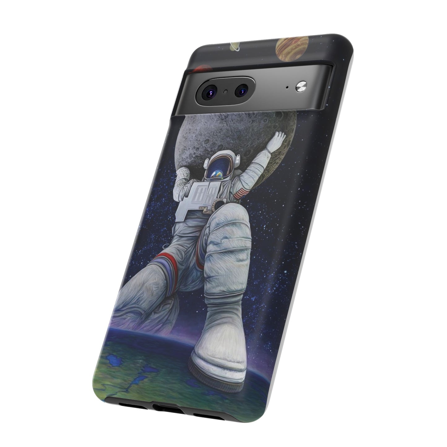 Astronaut Holding The Moon Phone Case | iPhone 15 Plus/ Pro, 14, 13, 12| Google Pixel 7, Pro, 5| Samsung Galaxy S23 All Major Phone Models