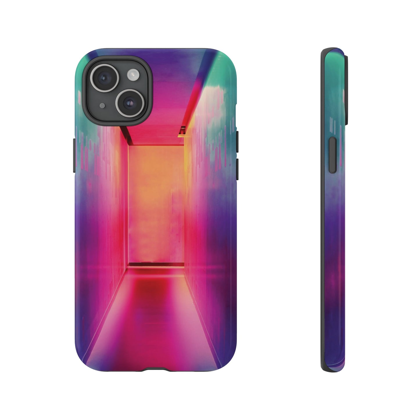 Rainbow Hallway Wallpaper Phone Case | iPhone 15 Plus/ Pro, 14, 13, 12| Google Pixel 7, Pro, 5| Samsung Galaxy S23 All Major Phone Models