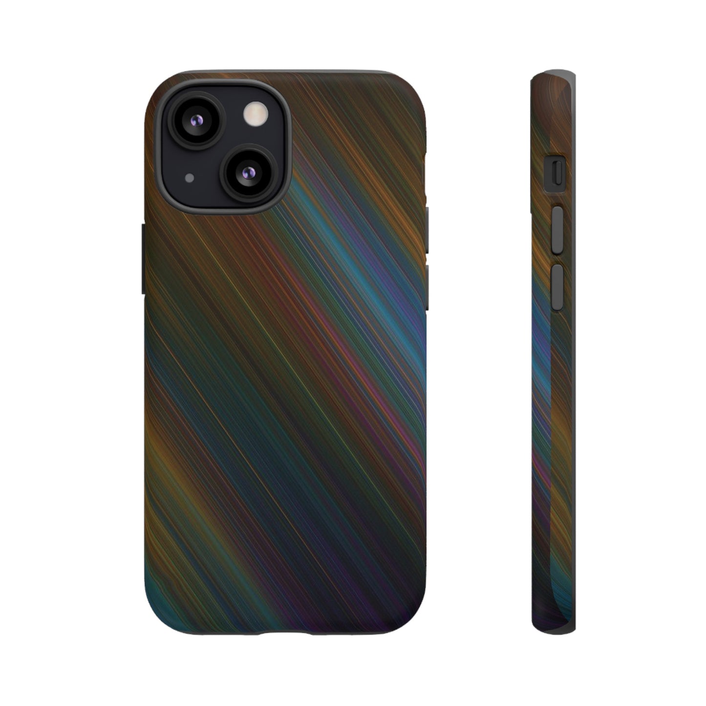 Slanted Rainbow Wallpaper Phone Case | iPhone 15 Plus/ Pro, 14, 13, 12| Google Pixel 7, Pro, 5| Samsung Galaxy S23 All Major Phone Models