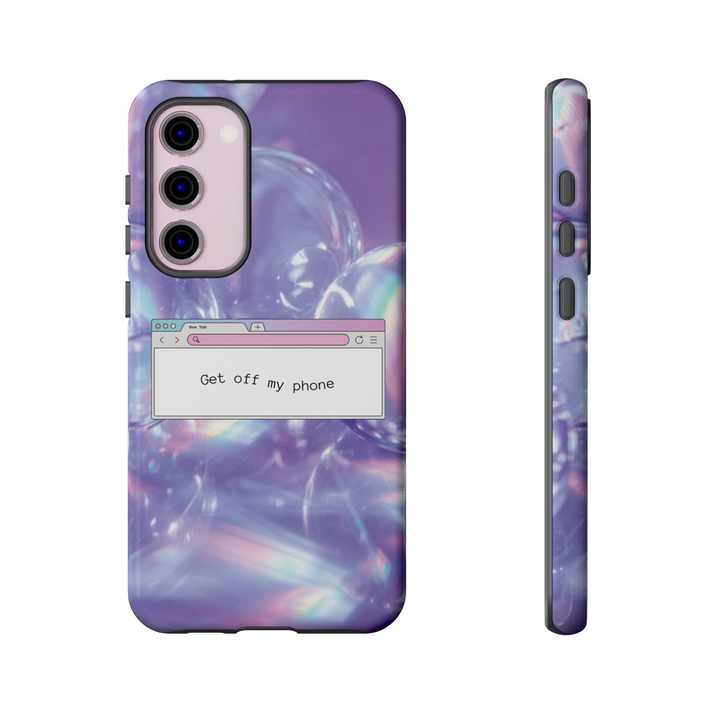 Get Off My Phone Wallpaper Phone Case | iPhone 15 Plus/ Pro, 14, 13, 12| Google Pixel 7, Pro, 5| Samsung Galaxy S23 All Major Phone Models