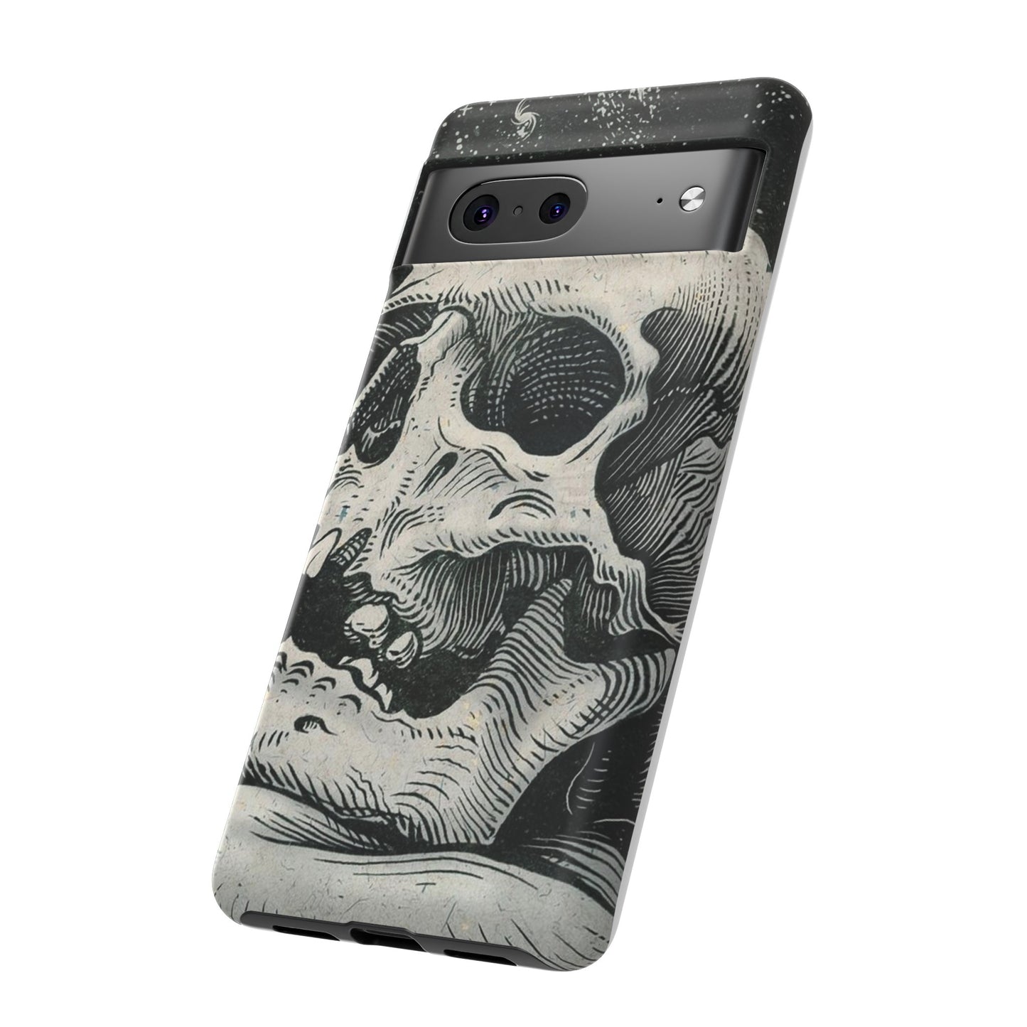 Skull Wallpaper Phone Case | iPhone 15 Plus/ Pro, 14, 13, 12| Google Pixel 7, Pro, 5| Samsung Galaxy S23 All Major Phone Models