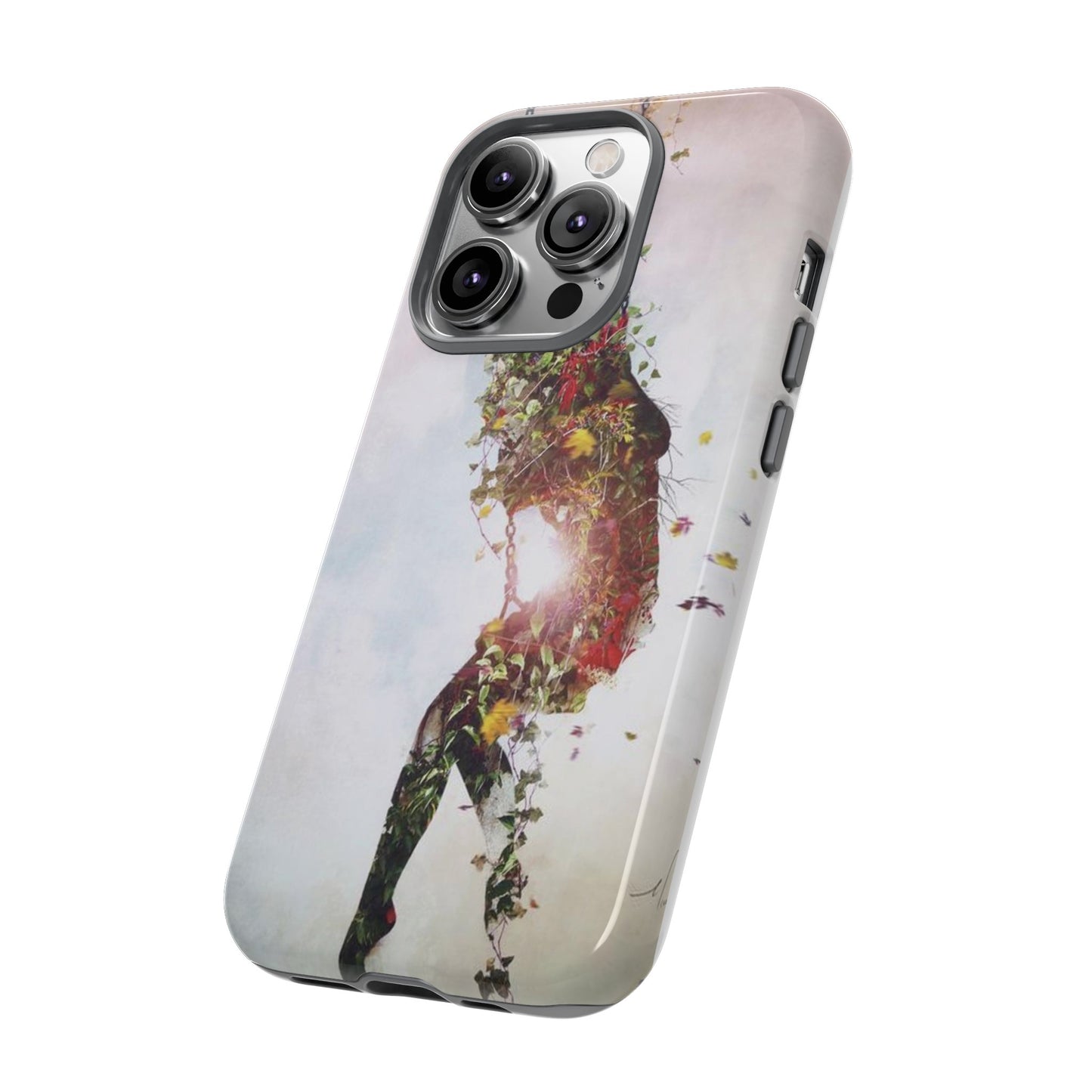 Flower Swing Girl Wallpaper Phone Case | iPhone 15 Plus/ Pro, 14, 13, 12| Google Pixel 7, Pro, 5| Samsung Galaxy S23 All Major Phone Models