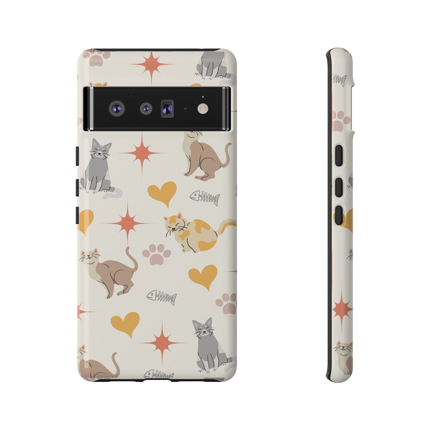 Cute Cat Wallpaper Phone Case | iPhone 15 Plus/ Pro, 14, 13, 12| Google Pixel 7, Pro, 5| Samsung Galaxy S23 All Major Phone Models