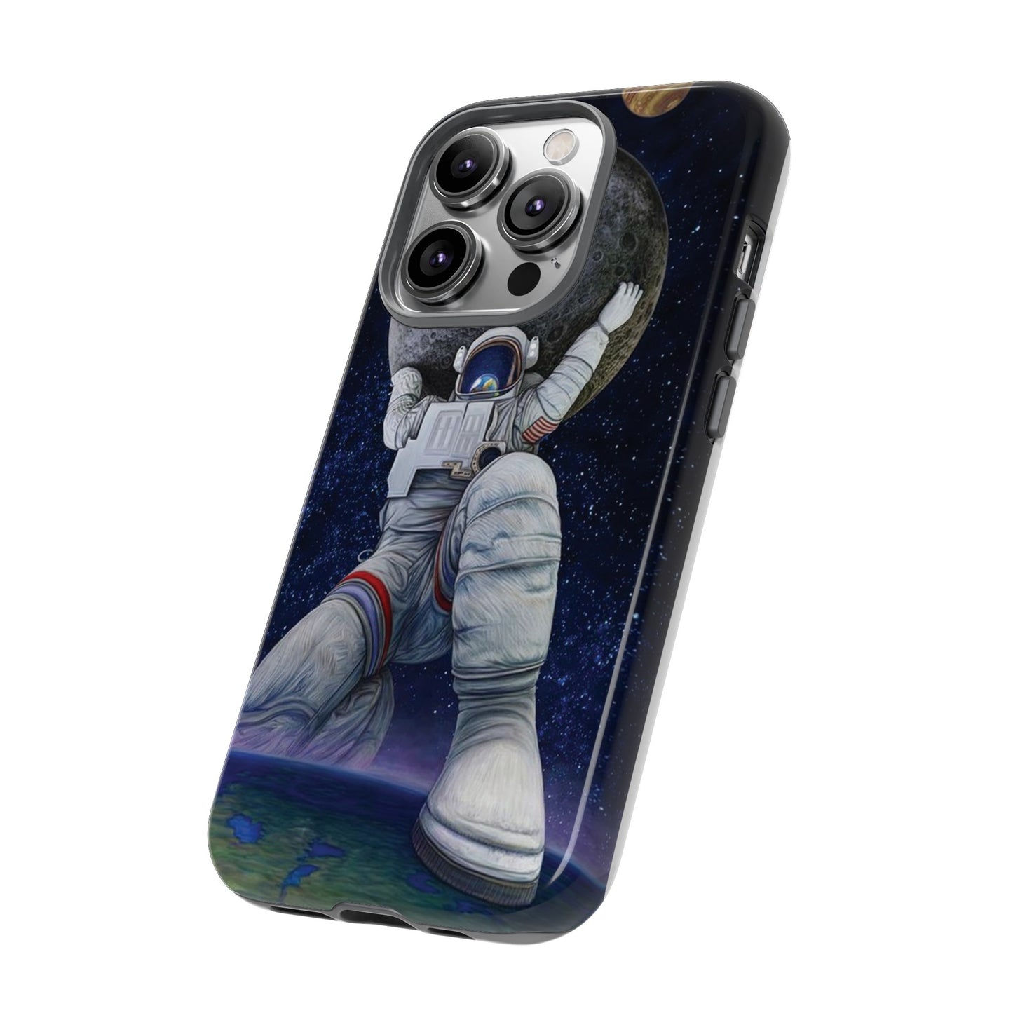 Astronaut Holding The Moon Phone Case | iPhone 15 Plus/ Pro, 14, 13, 12| Google Pixel 7, Pro, 5| Samsung Galaxy S23 All Major Phone Models