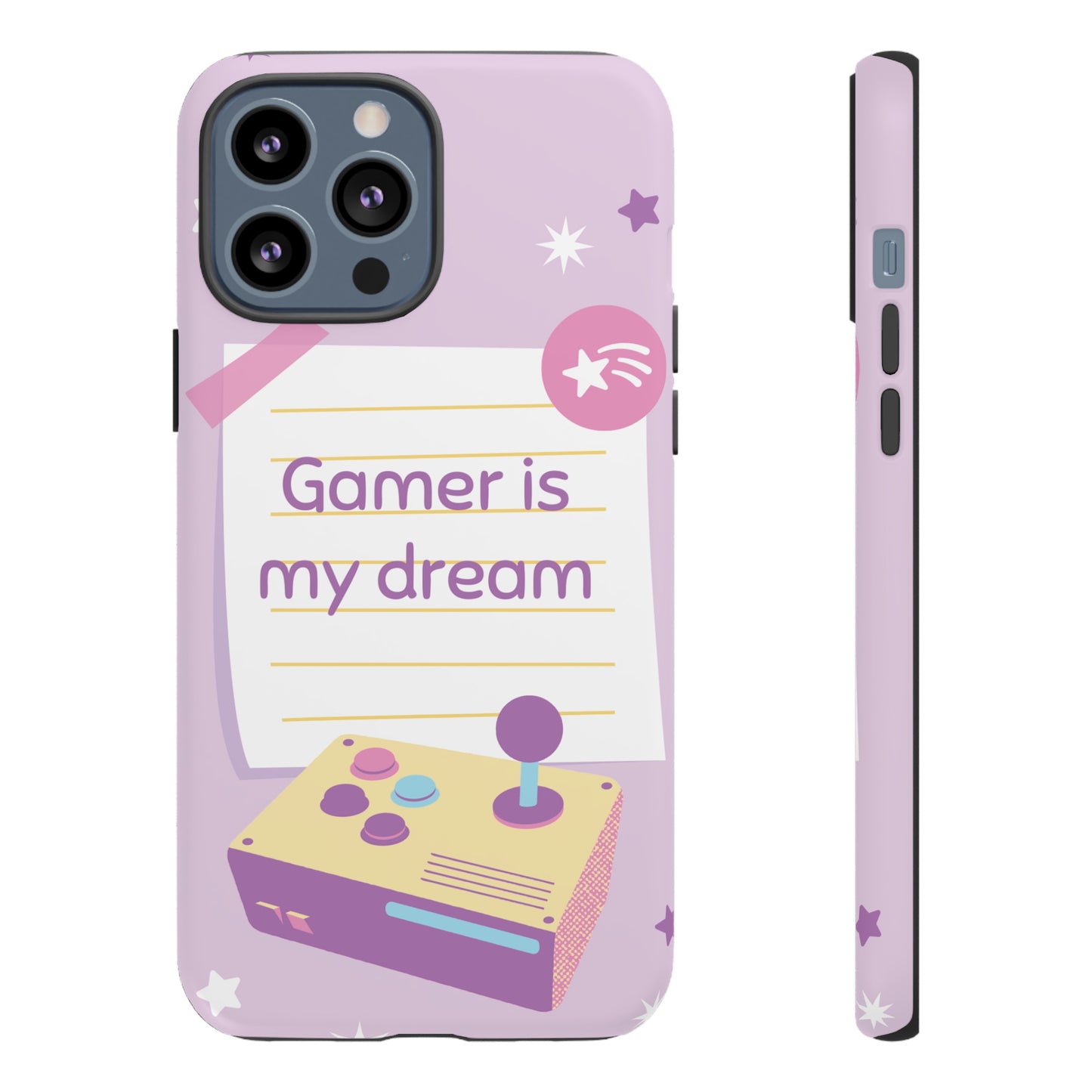 Gamer Is My Dream Job Wallpaper Phone Case | iPhone 15 Plus/ Pro, 14, 13, 12| Google Pixel 7, Pro, 5| Samsung Galaxy S23 All Major Phone Models