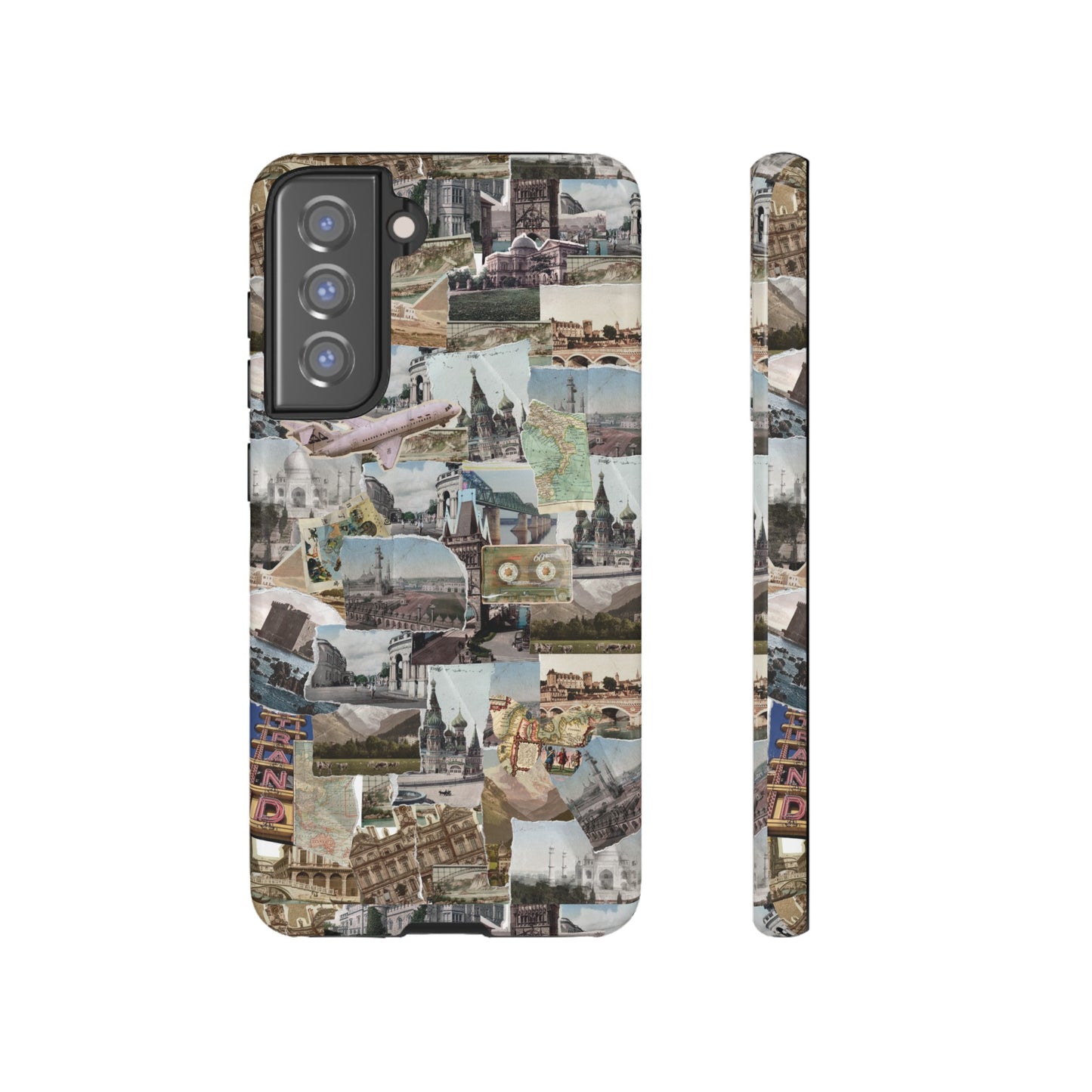 Travel Collage Wallpaper Phone Case | iPhone 15 Plus/ Pro, 14, 13, 12| Google Pixel 7, Pro, 5| Samsung Galaxy S23 All Major Phone Models