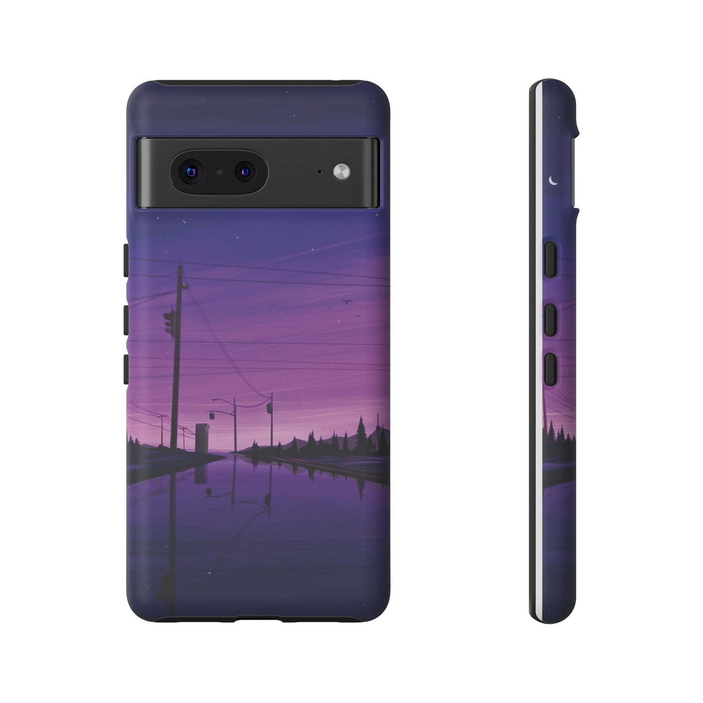 Purple Night Sky Wallpaper Phone Case | iPhone 15 Plus/ Pro, 14, 13, 12| Google Pixel 7, Pro, 5| Samsung Galaxy S23 All Major Phone Models