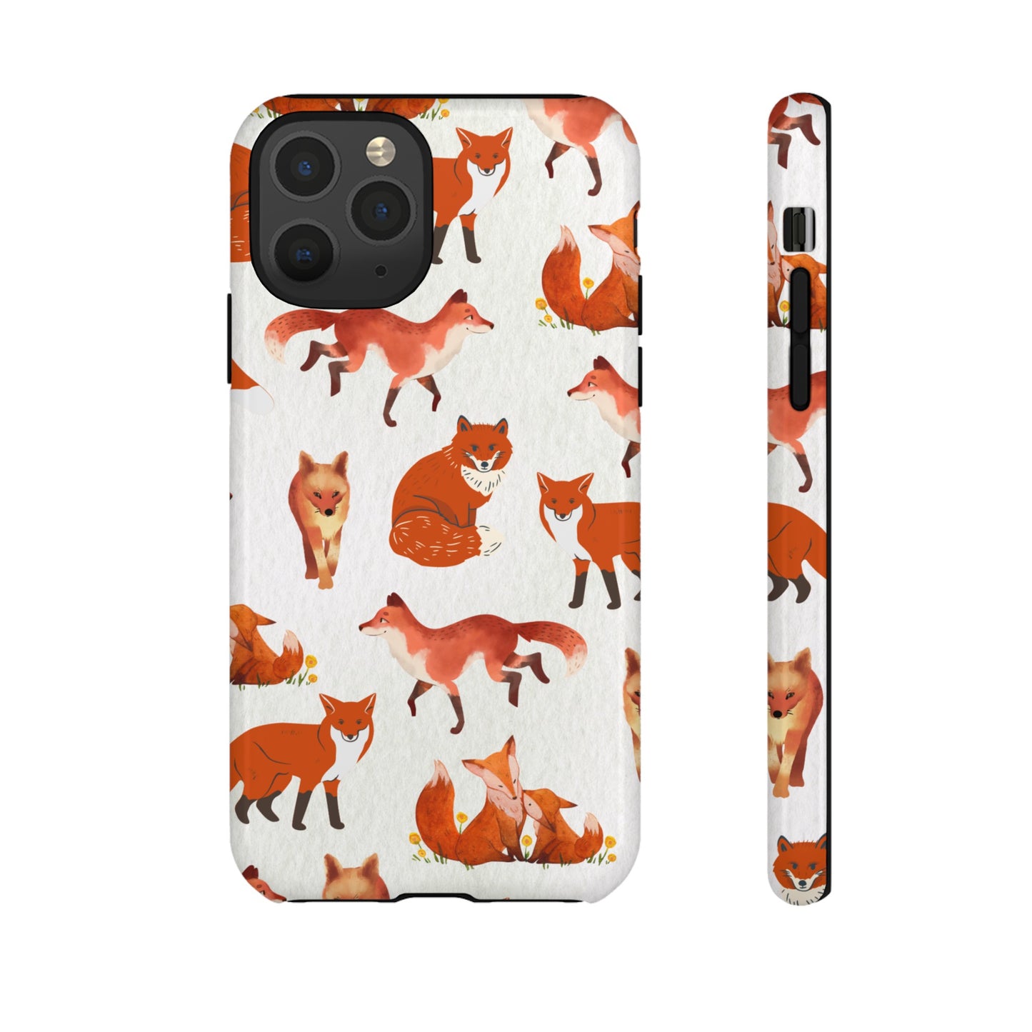 Foxes Wallpaper Phone Case | iPhone 15 Plus/ Pro, 14, 13, 12| Google Pixel 7, Pro, 5| Samsung Galaxy S23 All Major Phone Models