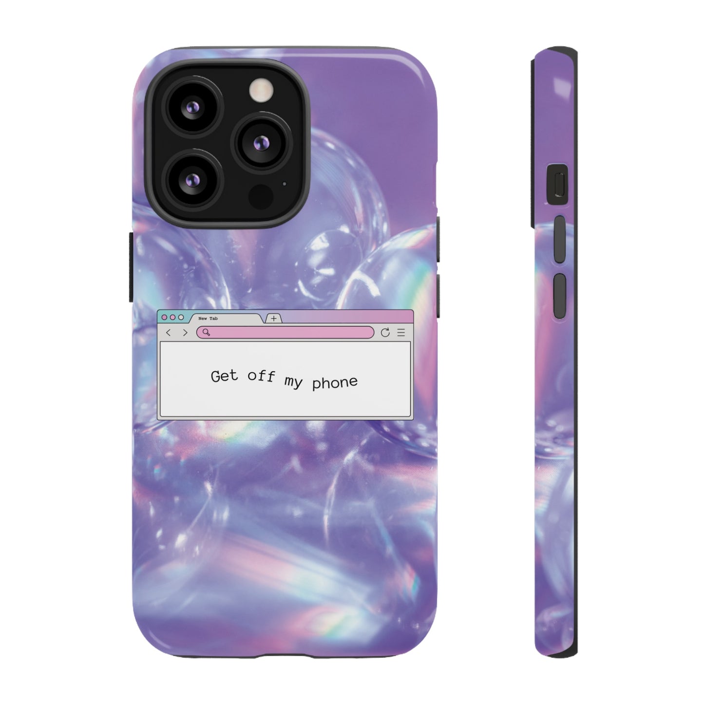 Get Off My Phone Wallpaper Phone Case | iPhone 15 Plus/ Pro, 14, 13, 12| Google Pixel 7, Pro, 5| Samsung Galaxy S23 All Major Phone Models