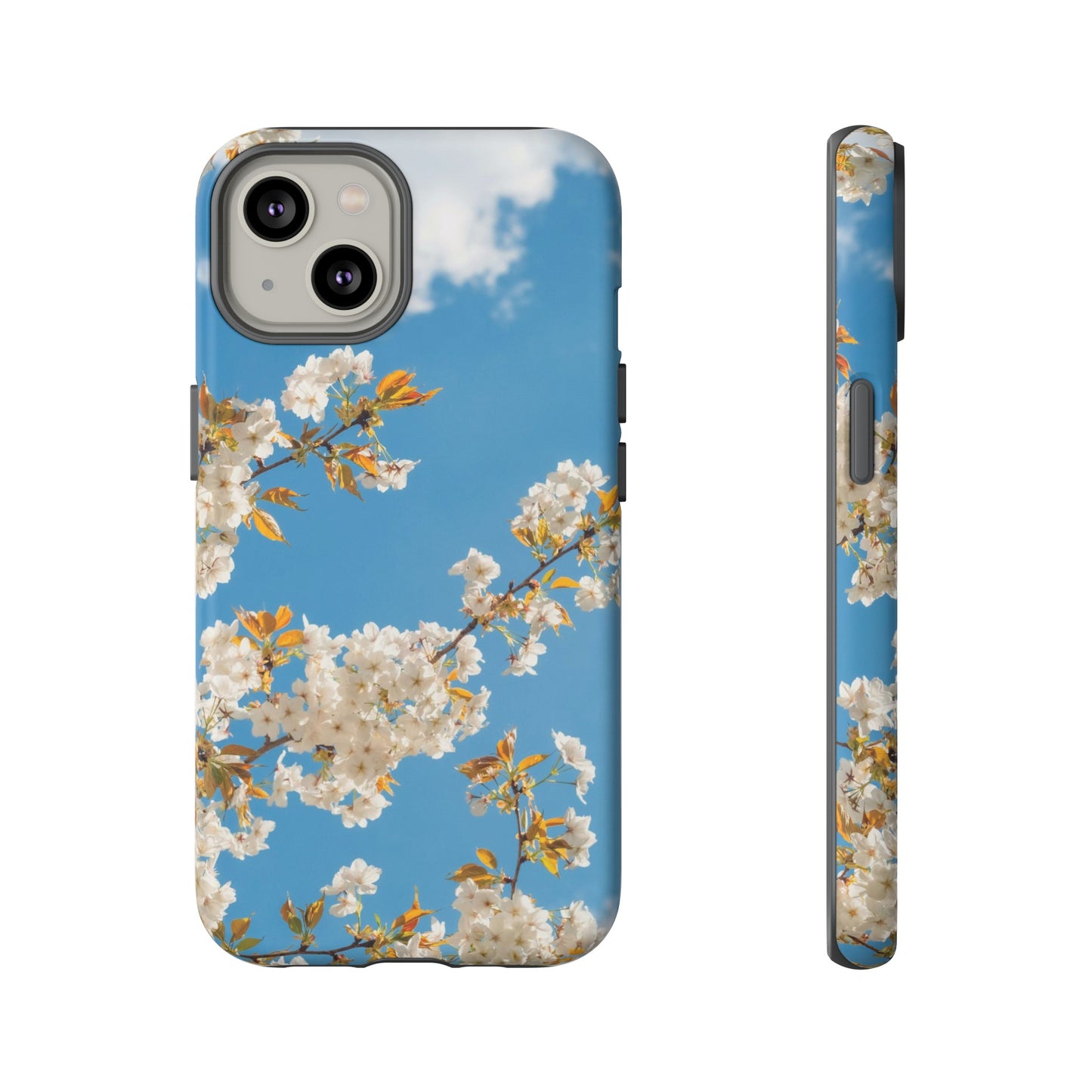 White Blossom Wallpaper Phone Case | iPhone 15 Plus/ Pro, 14, 13, 12| Google Pixel 7, Pro, 5| Samsung Galaxy S23 All Major Phone Models