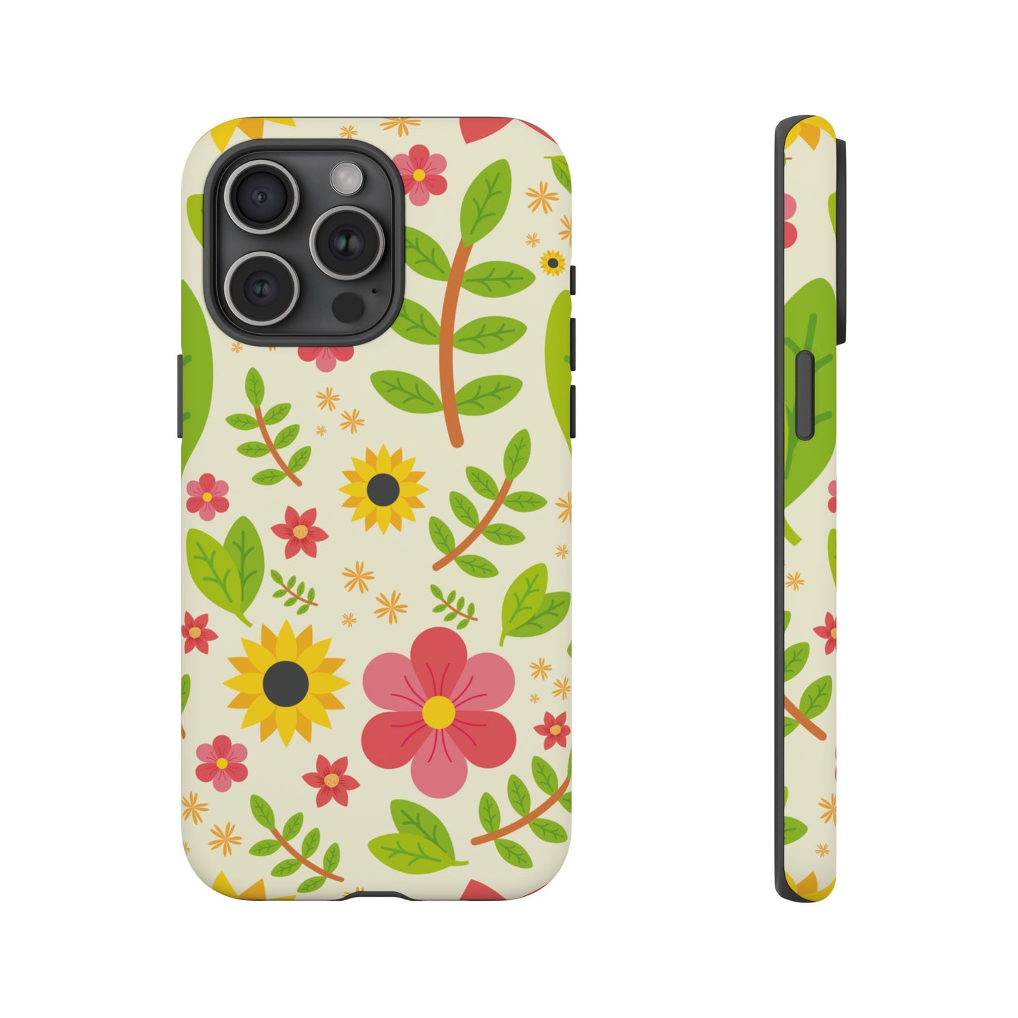 Botanical Flowers Phone Case | iPhone 15 Plus/ Pro, 14, 13, 12| Google Pixel 7, Pro, 5| Samsung Galaxy S23 All Major Phone Models