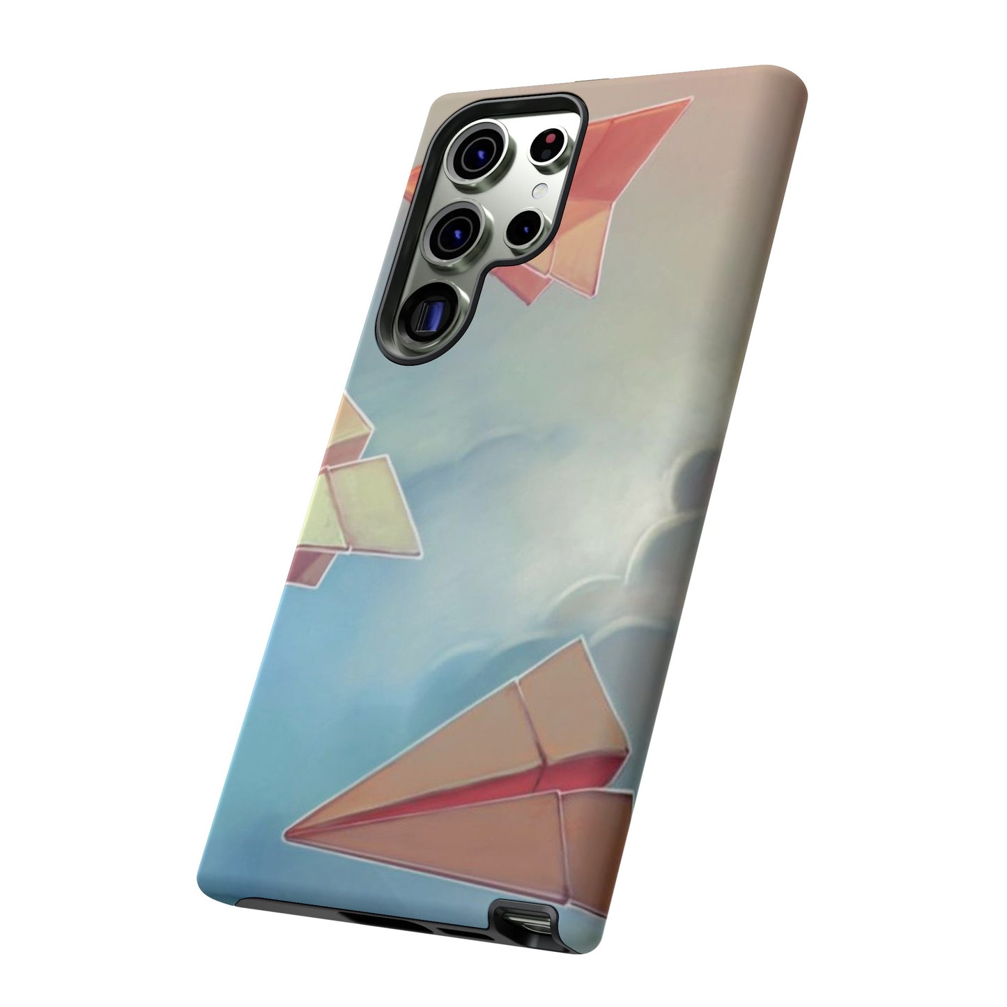 Paper Plane Wallpaper Phone Case | iPhone 15 Plus/ Pro, 14, 13, 12| Google Pixel 7, Pro, 5| Samsung Galaxy S23 All Major Phone Models