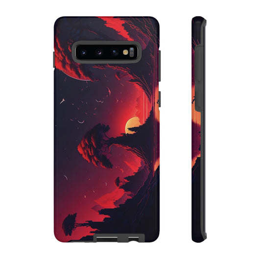 Red Sunset Wallpaper Phone Case | iPhone 15 Plus/ Pro, 14, 13, 12| Google Pixel 7, Pro, 5| Samsung Galaxy S23 All Major Phone Models