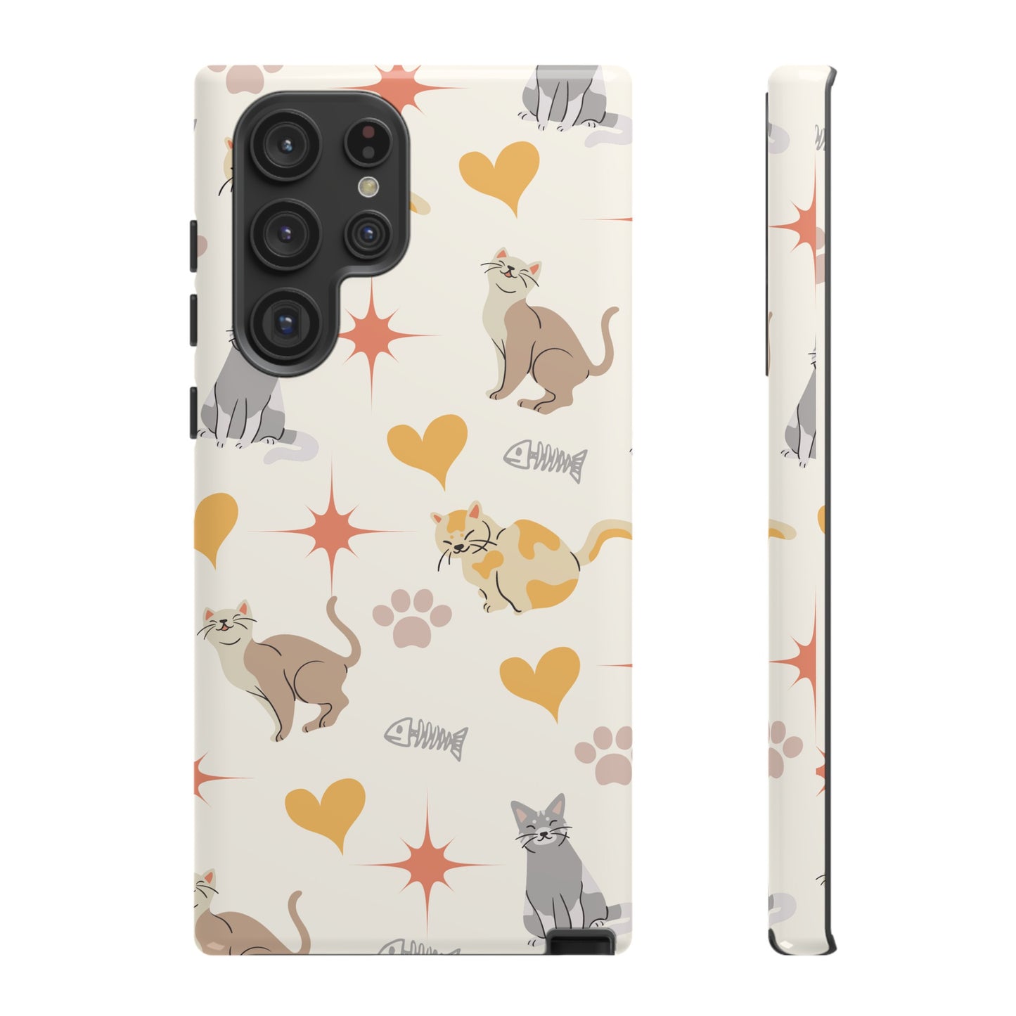 Cute Cat Wallpaper Phone Case | iPhone 15 Plus/ Pro, 14, 13, 12| Google Pixel 7, Pro, 5| Samsung Galaxy S23 All Major Phone Models