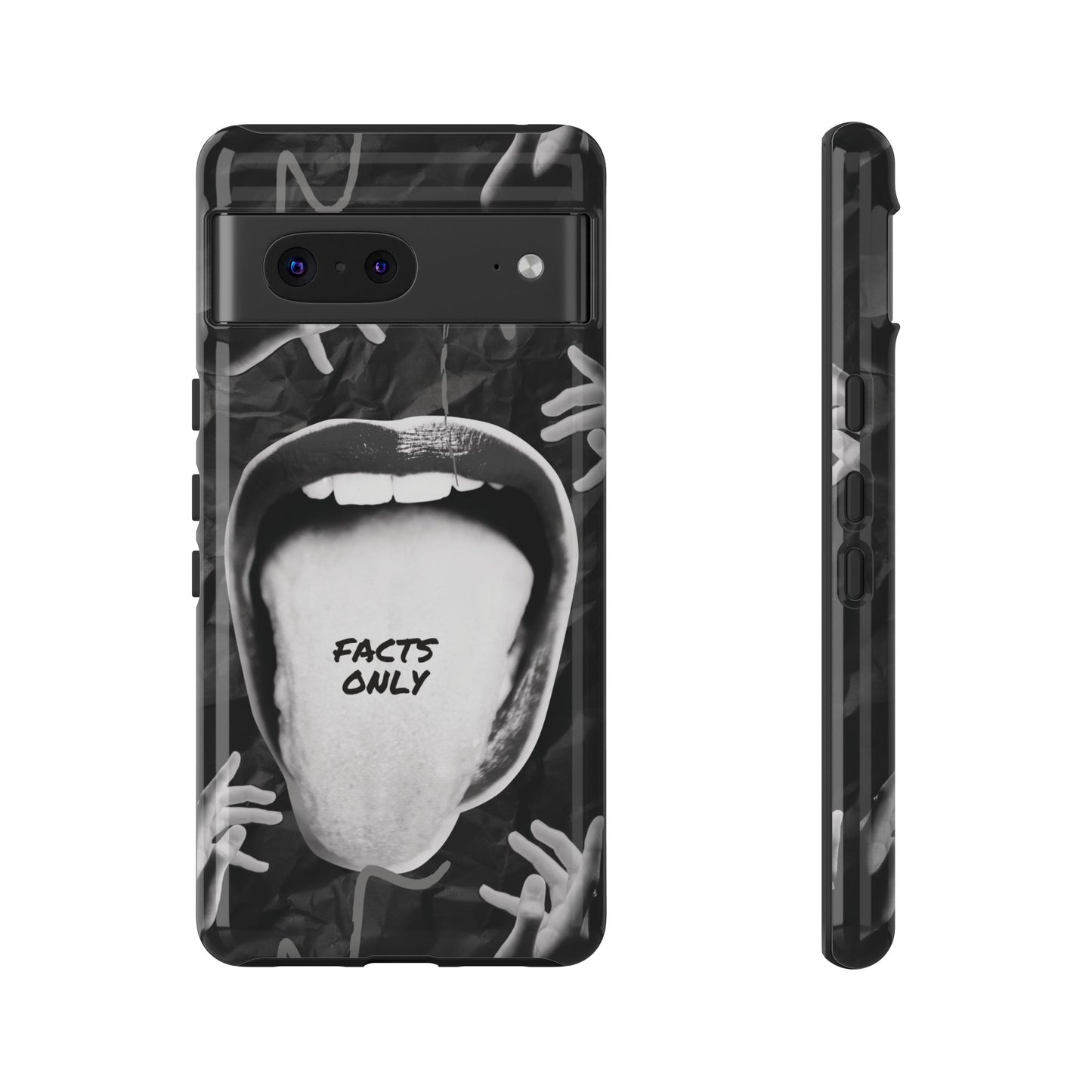 Facts Only Wallpaper Phone Case | iPhone 15 Plus/ Pro, 14, 13, 12| Google Pixel 7, Pro, 5| Samsung Galaxy S23 All Major Phone Models