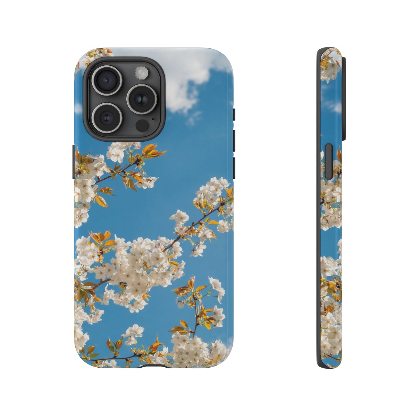 White Blossom Wallpaper Phone Case | iPhone 15 Plus/ Pro, 14, 13, 12| Google Pixel 7, Pro, 5| Samsung Galaxy S23 All Major Phone Models