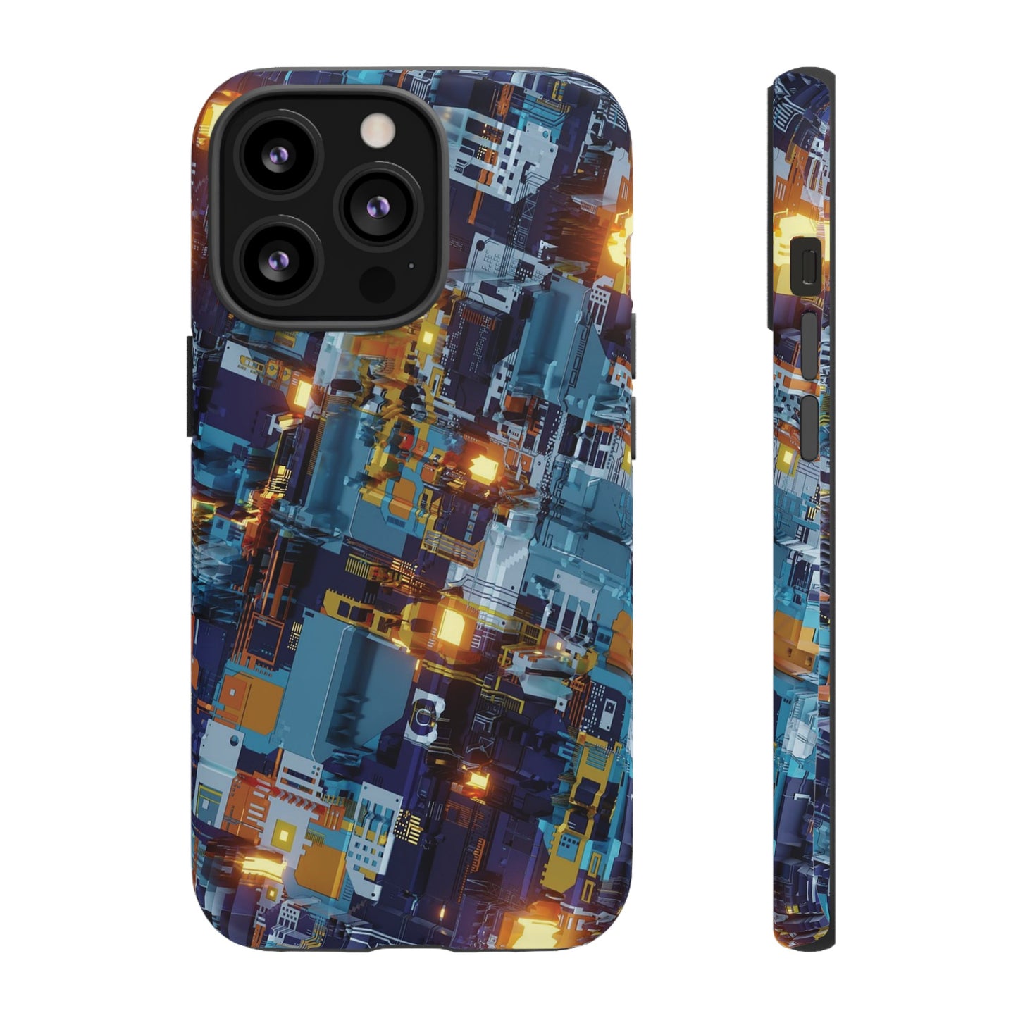 Computer Circuit Board Wallpaper Phone Case | iPhone 15 Plus/ Pro, 14, 13, 12| Google Pixel 7, Pro, 5| Samsung Galaxy S23 All Major Phone Models