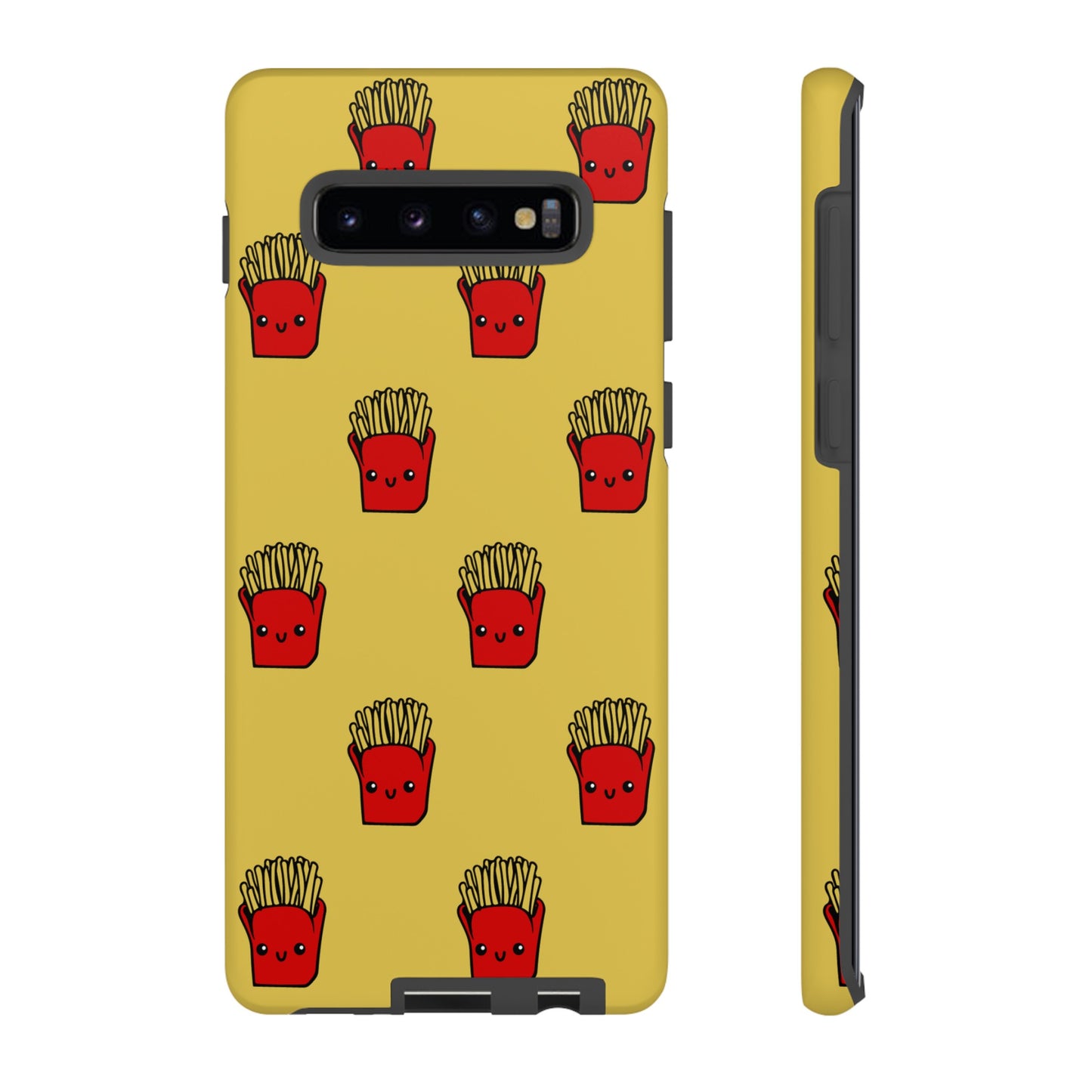 Smiling Fries Wallpaper Phone Case | iPhone 15 Plus/ Pro, 14, 13, 12| Google Pixel 7, Pro, 5| Samsung Galaxy S23 All Major Phone Models