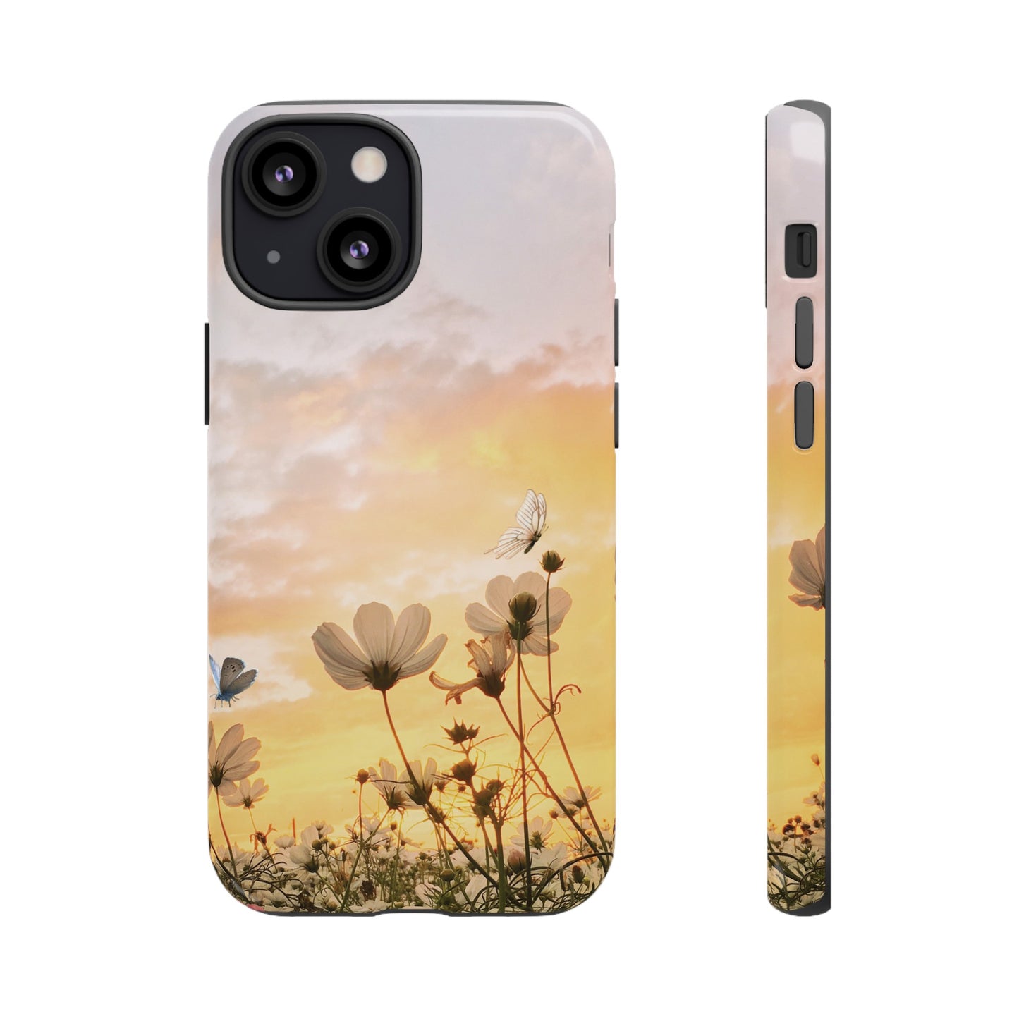 Flowers At Sunset Wallpaper Phone Case | iPhone 15 Plus/ Pro, 14, 13, 12| Google Pixel 7, Pro, 5| Samsung Galaxy S23 All Major Phone Models