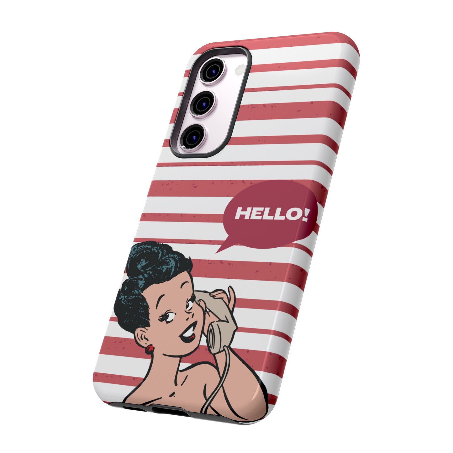 Hello! Wallpaper Phone Case | iPhone 15 Plus/ Pro, 14, 13, 12| Google Pixel 7, Pro, 5| Samsung Galaxy S23 All Major Phone Models