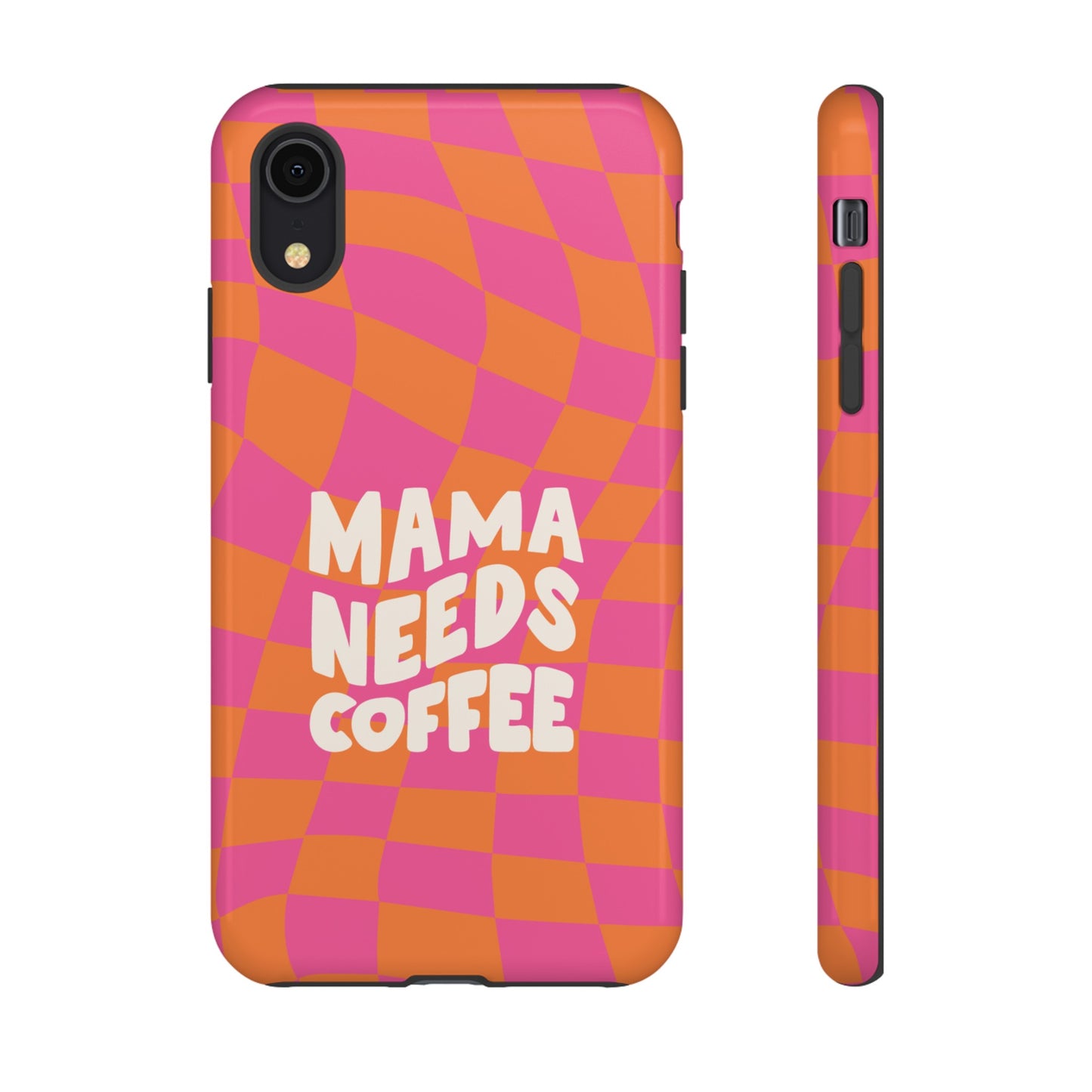 Mama Needs Coffee Wallpaper Phone Case | iPhone 15 Plus/ Pro, 14, 13, 12| Google Pixel 7, Pro, 5| Samsung Galaxy S23 All Major Phone Models