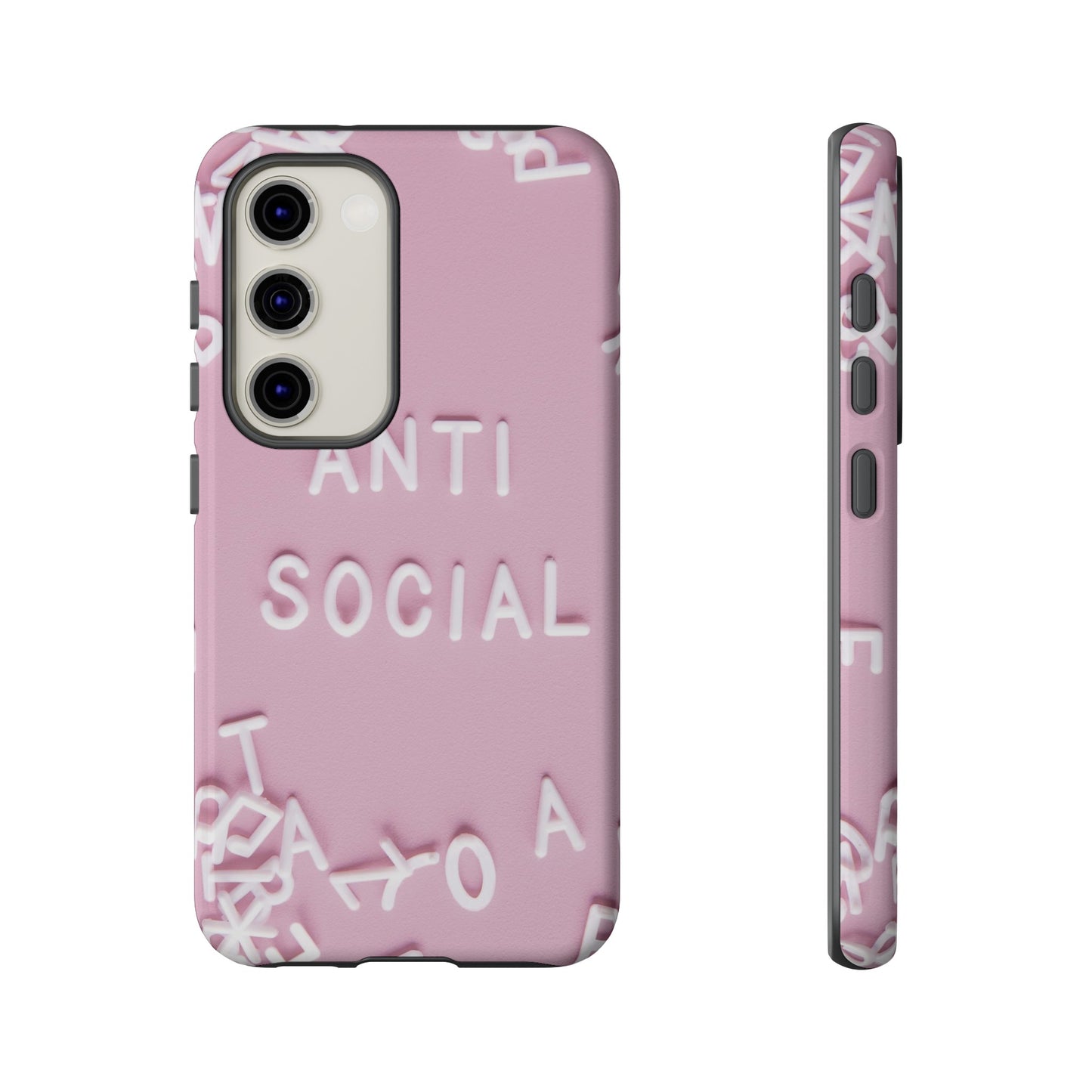 Anti Social Phone Case | iPhone 15 Plus/ Pro, 14, 13, 12| Google Pixel 7, Pro, 5| Samsung Galaxy S23 All Major Phone Models