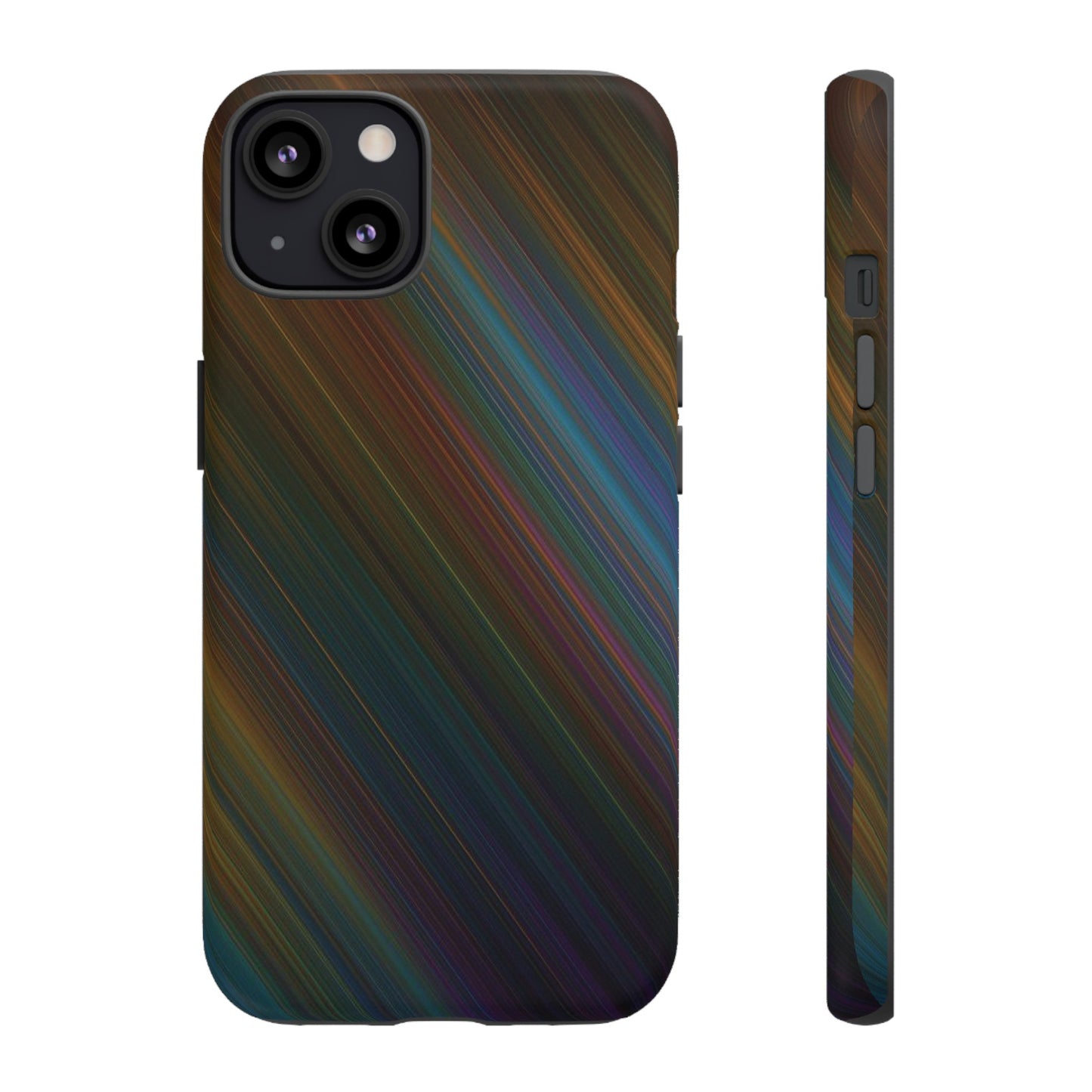 Slanted Rainbow Wallpaper Phone Case | iPhone 15 Plus/ Pro, 14, 13, 12| Google Pixel 7, Pro, 5| Samsung Galaxy S23 All Major Phone Models