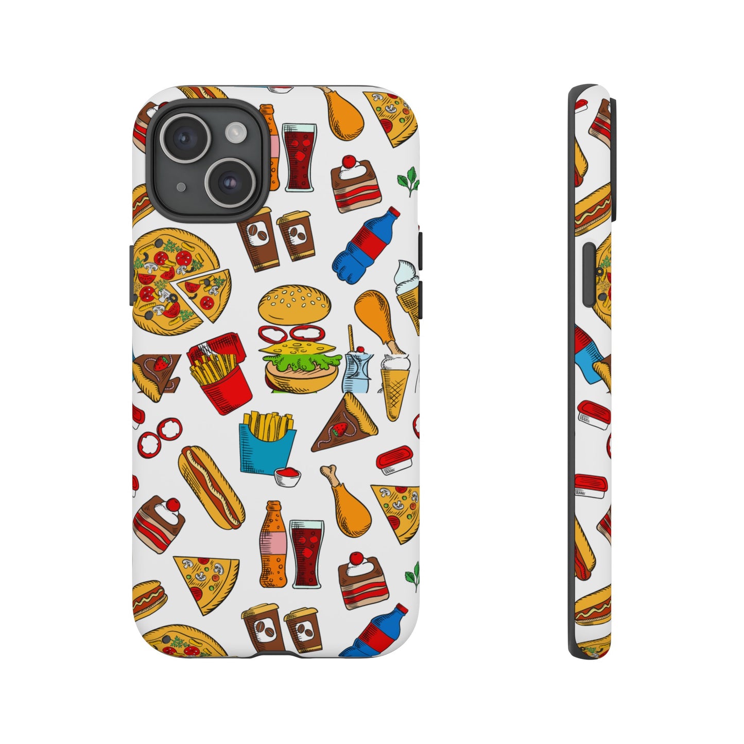 Fast Food Wallpaper Phone Case | iPhone 15 Plus/ Pro, 14, 13, 12| Google Pixel 7, Pro, 5| Samsung Galaxy S23 All Major Phone Models