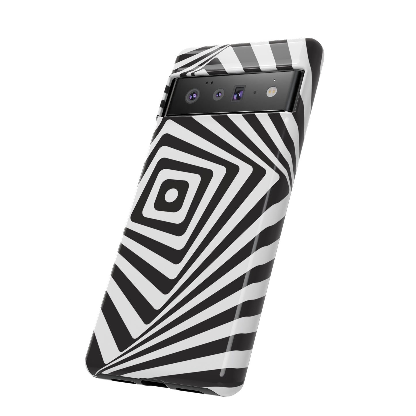 Black & White Spiral Wallpaper Phone Case | iPhone 15 Plus/ Pro, 14, 13, 12| Google Pixel 7, Pro, 5| Samsung Galaxy S23 All Major Phone Models