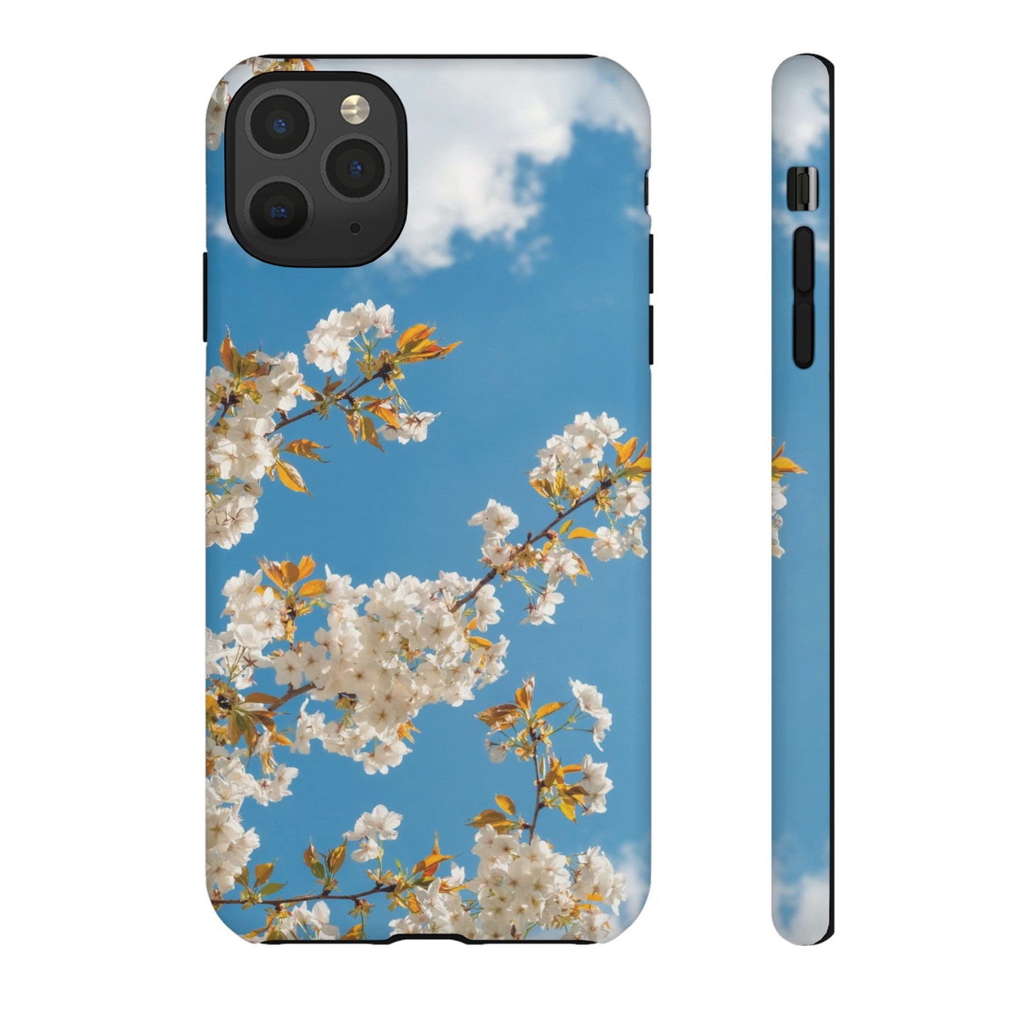 White Blossom Wallpaper Phone Case | iPhone 15 Plus/ Pro, 14, 13, 12| Google Pixel 7, Pro, 5| Samsung Galaxy S23 All Major Phone Models